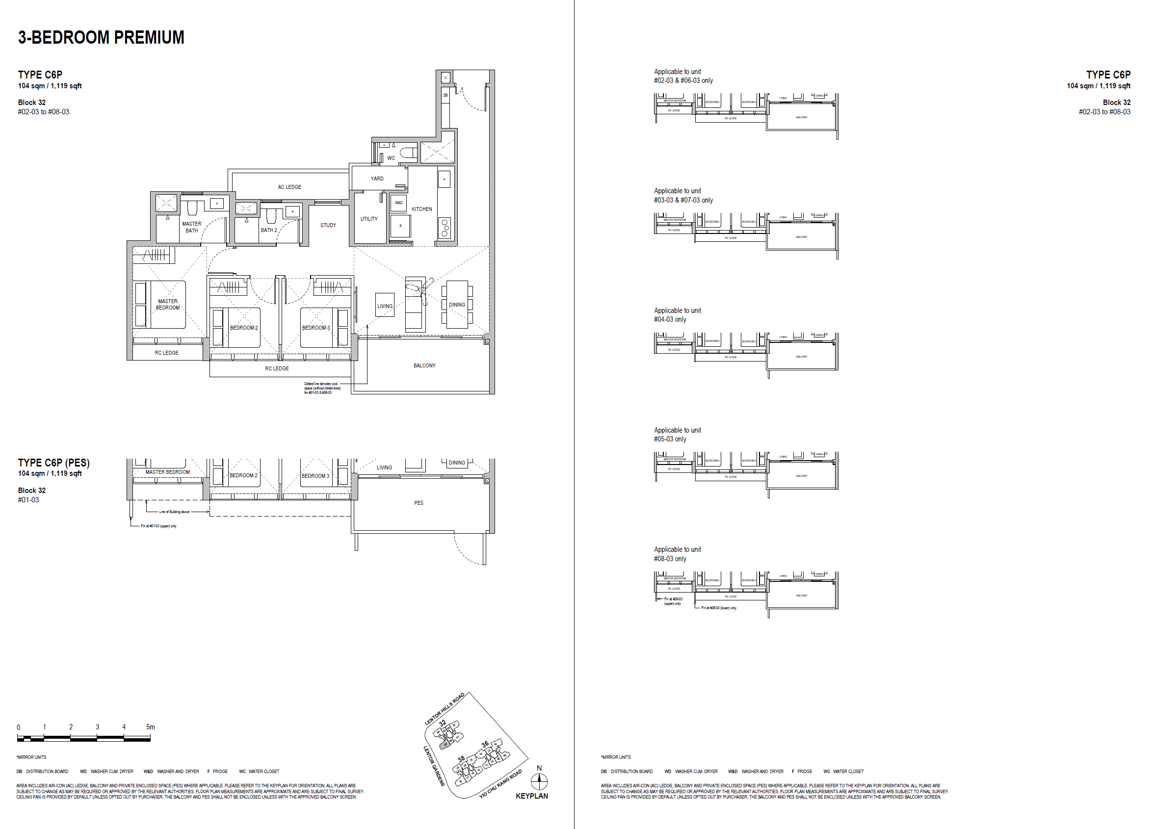 Lentoria 3 Bedroom Premium C6P(PES)