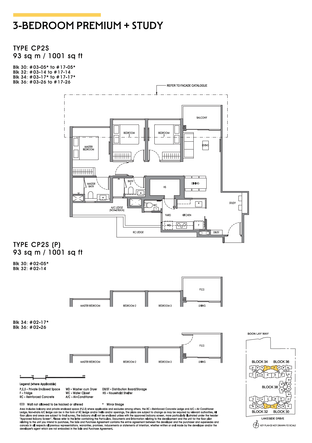 Lucerne Grand 3 Bedroom Premium + Study CP2S