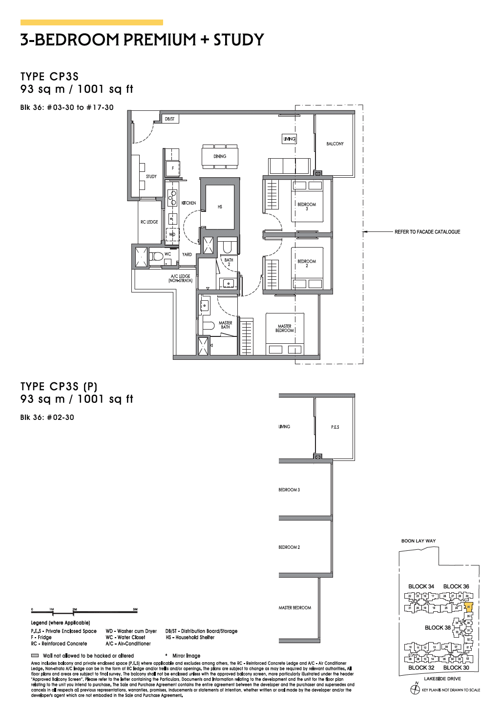 Lucerne Grand 3 Bedroom Premium + Study CP3S
