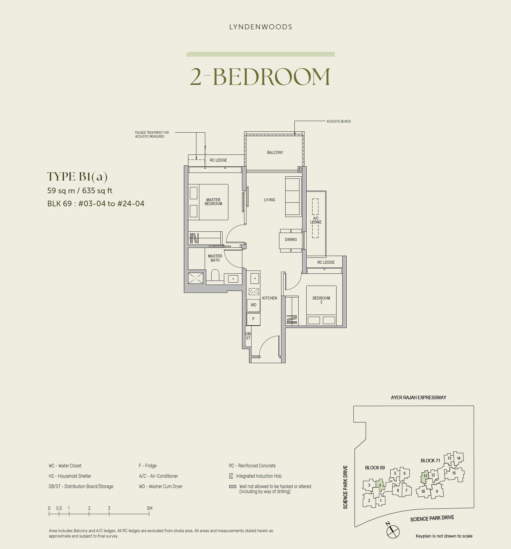 LyndenWoods 风之林 2 Bedroom B1(a)