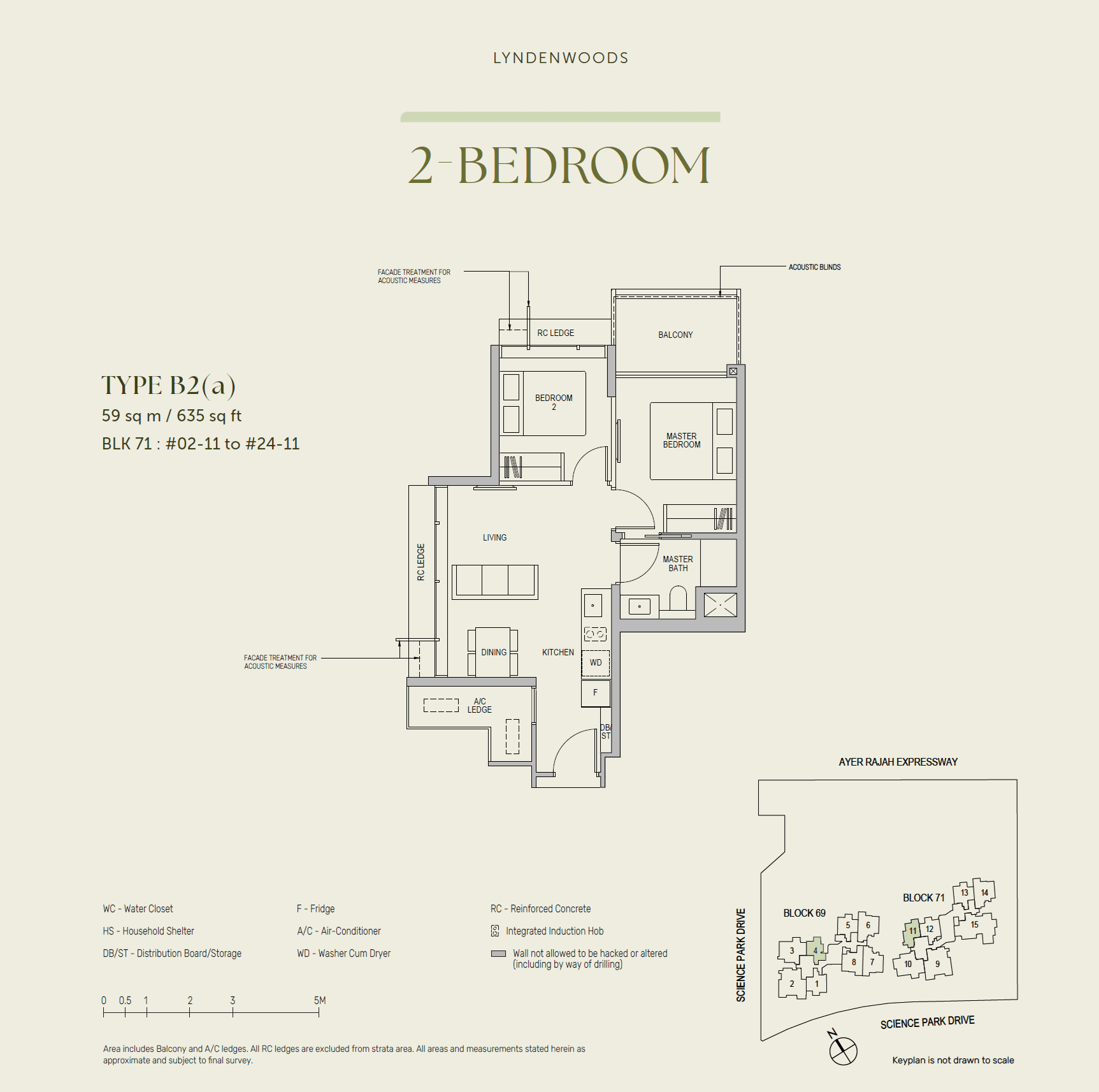 LyndenWoods 风之林 2 Bedroom B2(a)