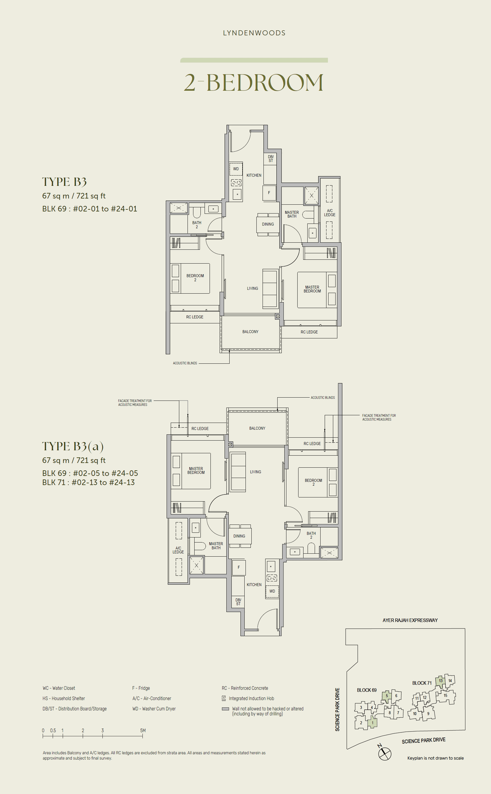 LyndenWoods 风之林 2 Bedroom B3(a)