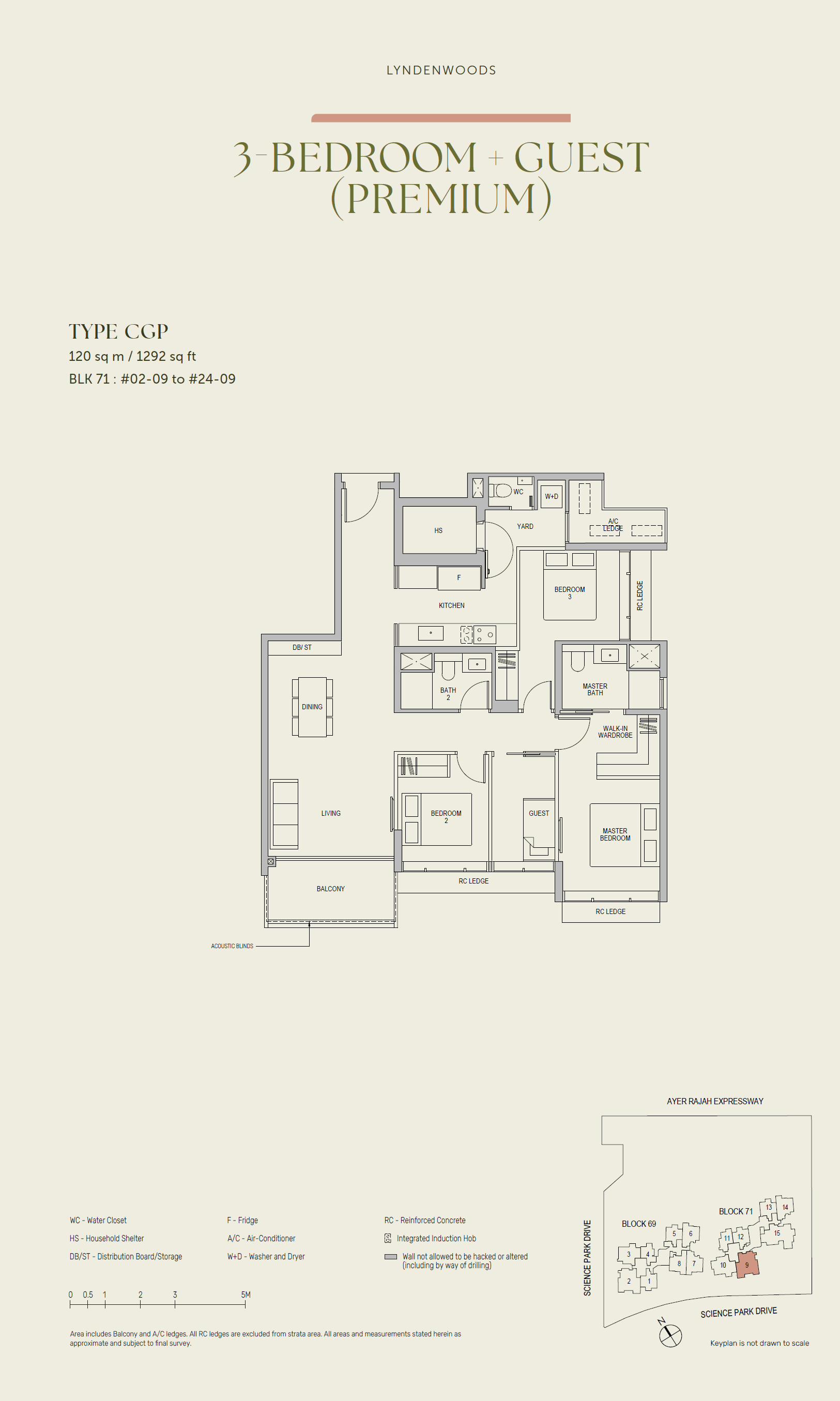 LyndenWoods 风之林 3 Bedroom + Guest (Premium) CGP