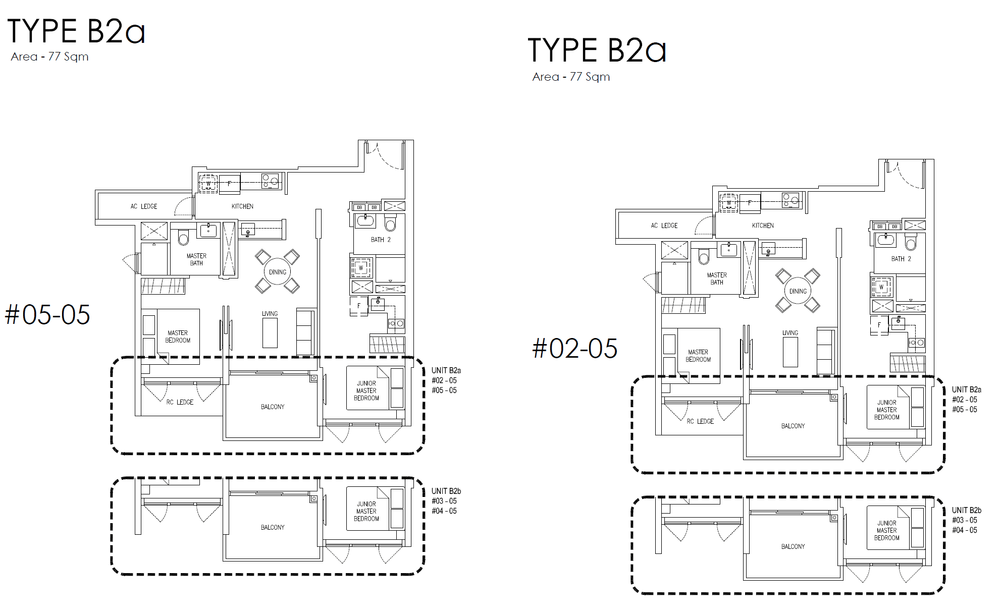 Mattar Residences 2 Bedroom Dual Key B2a
