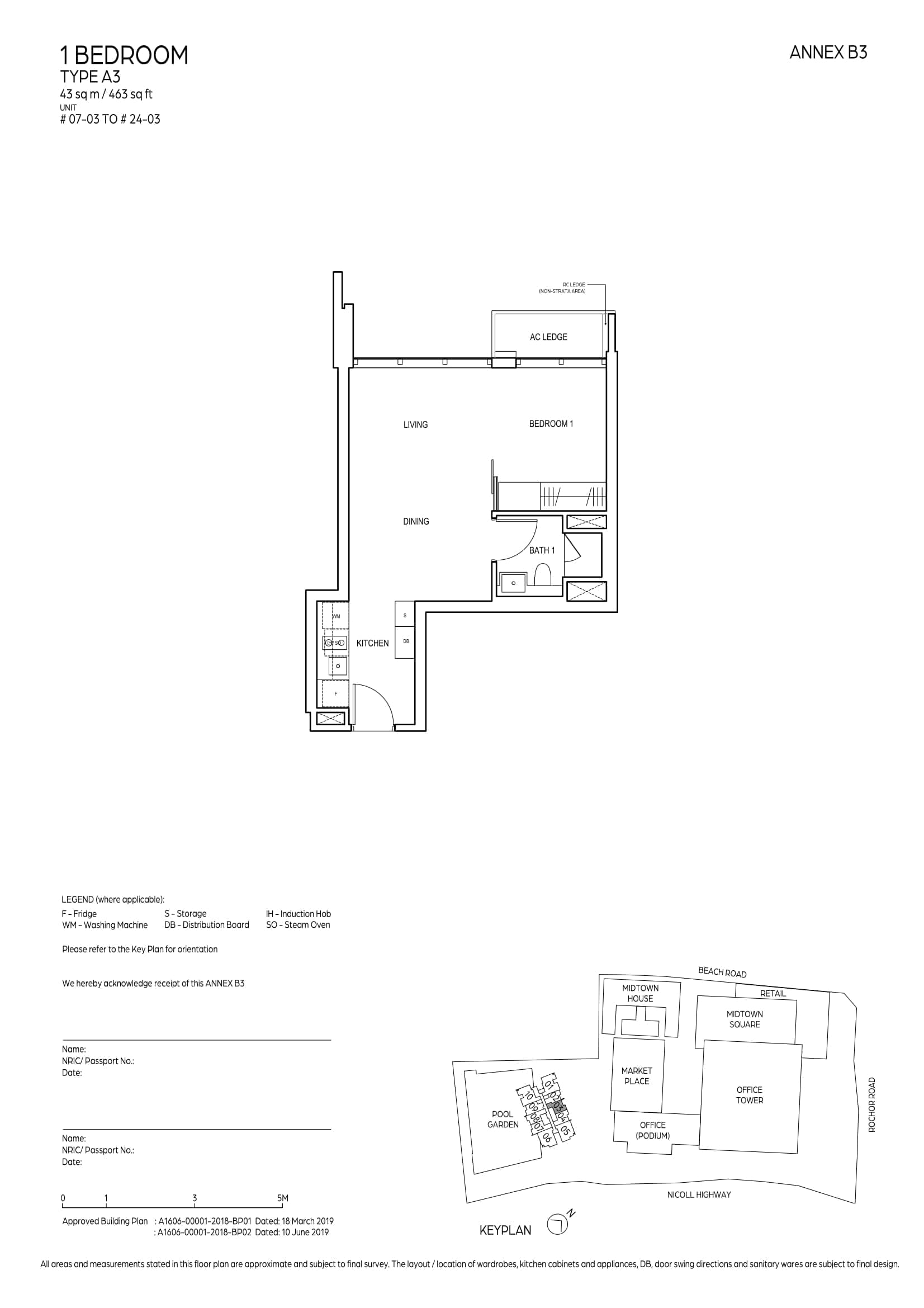 Midtown Bay 滨海名汇 1 Bedroom A3