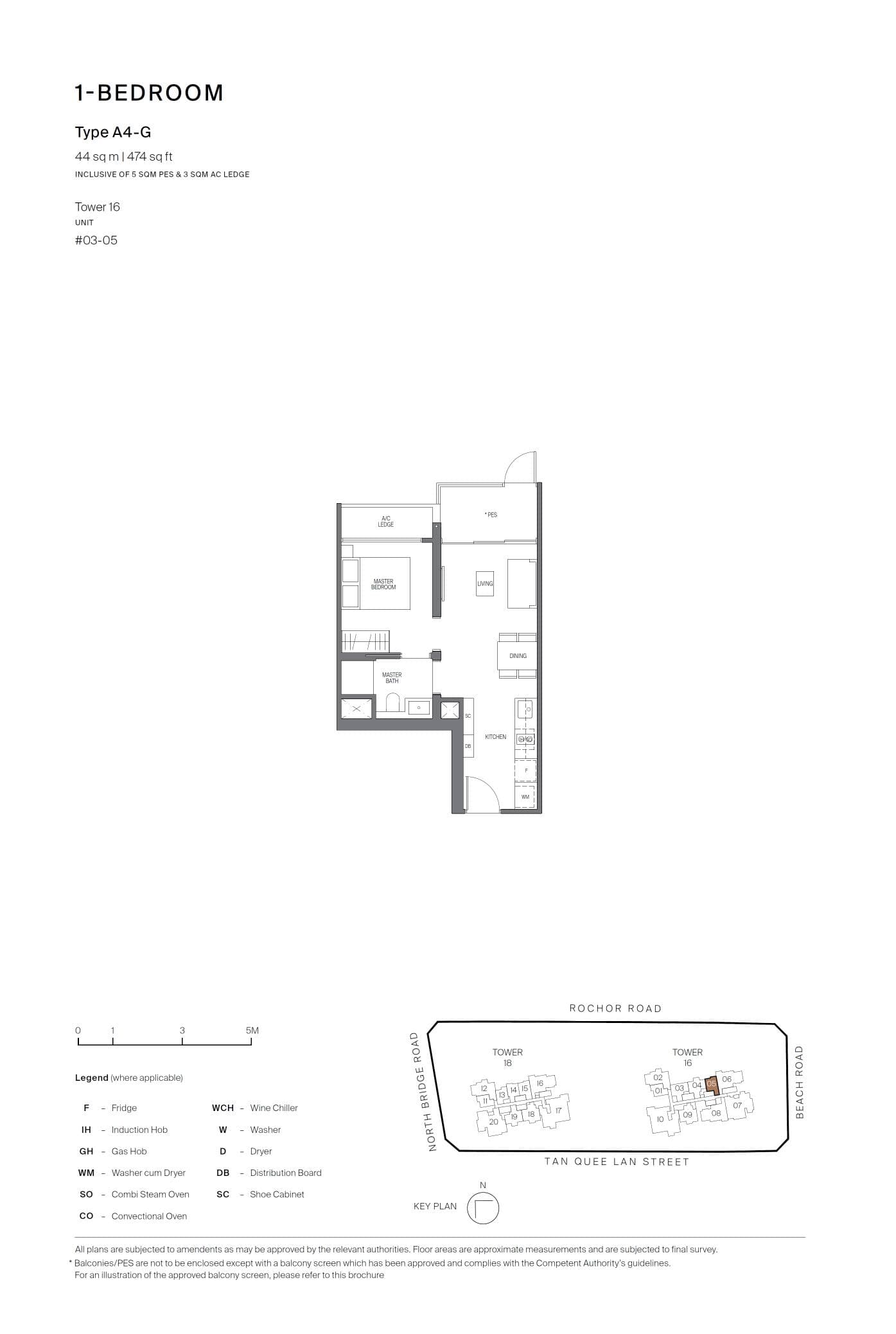 Midtown Modern 名汇庭苑 1 Bedroom A4-G