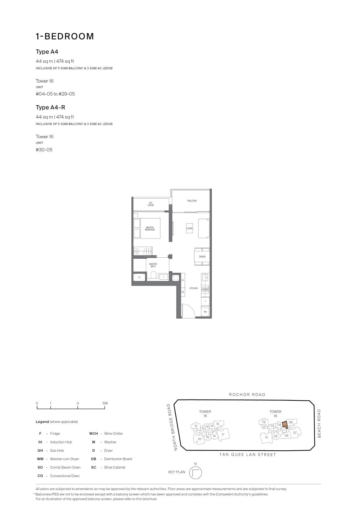 Midtown Modern 名汇庭苑 1 Bedroom A4-R