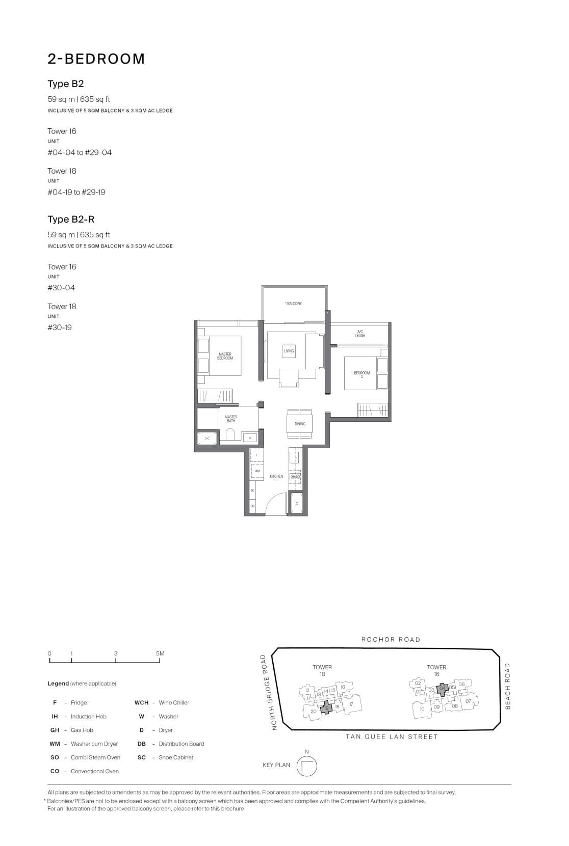 Midtown Modern 名汇庭苑 2 Bedroom B2-R