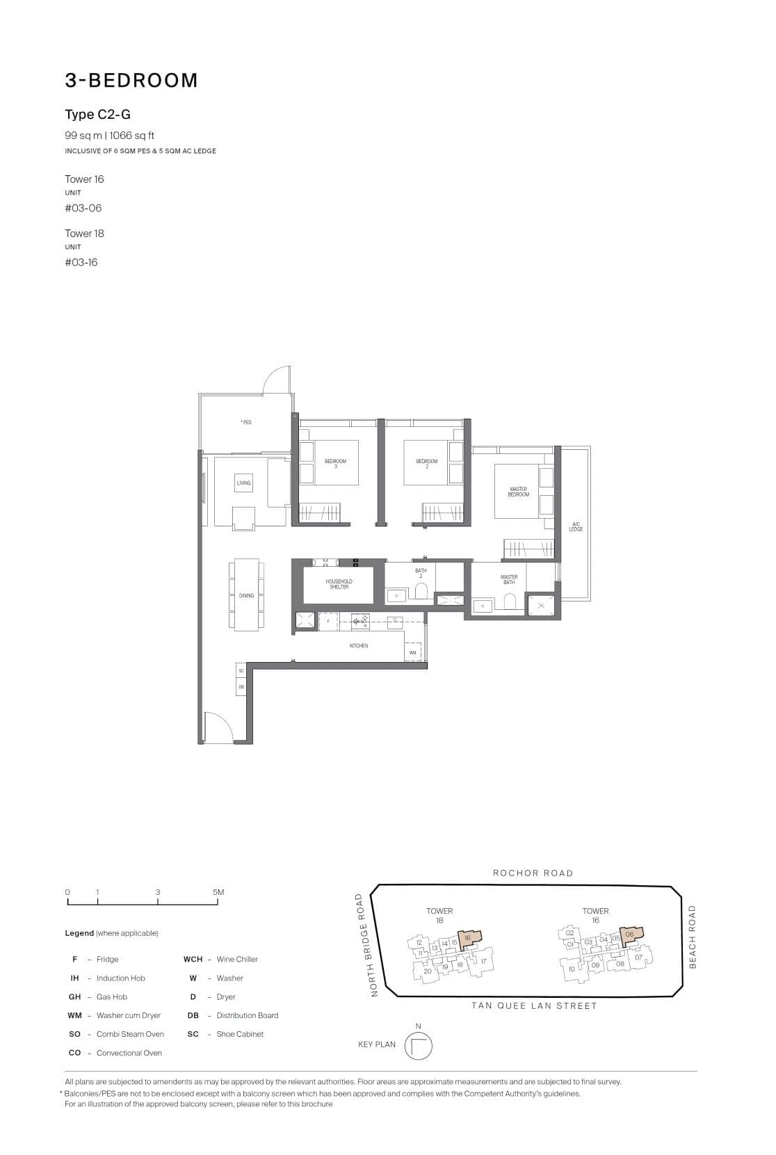 Midtown Modern 名汇庭苑 3 Bedroom C2-G