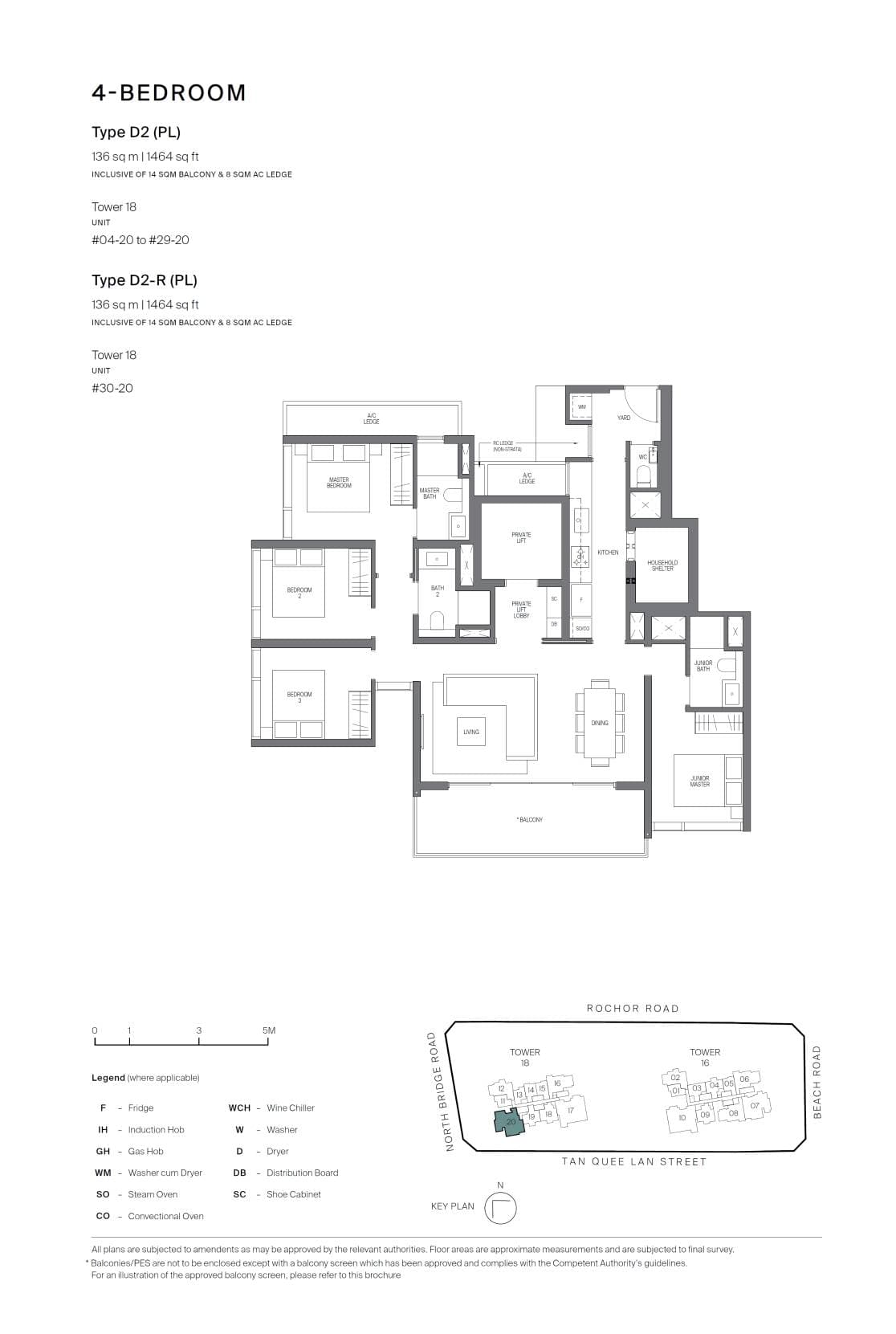 Midtown Modern 名汇庭苑 4 Bedroom D2-R (PL)