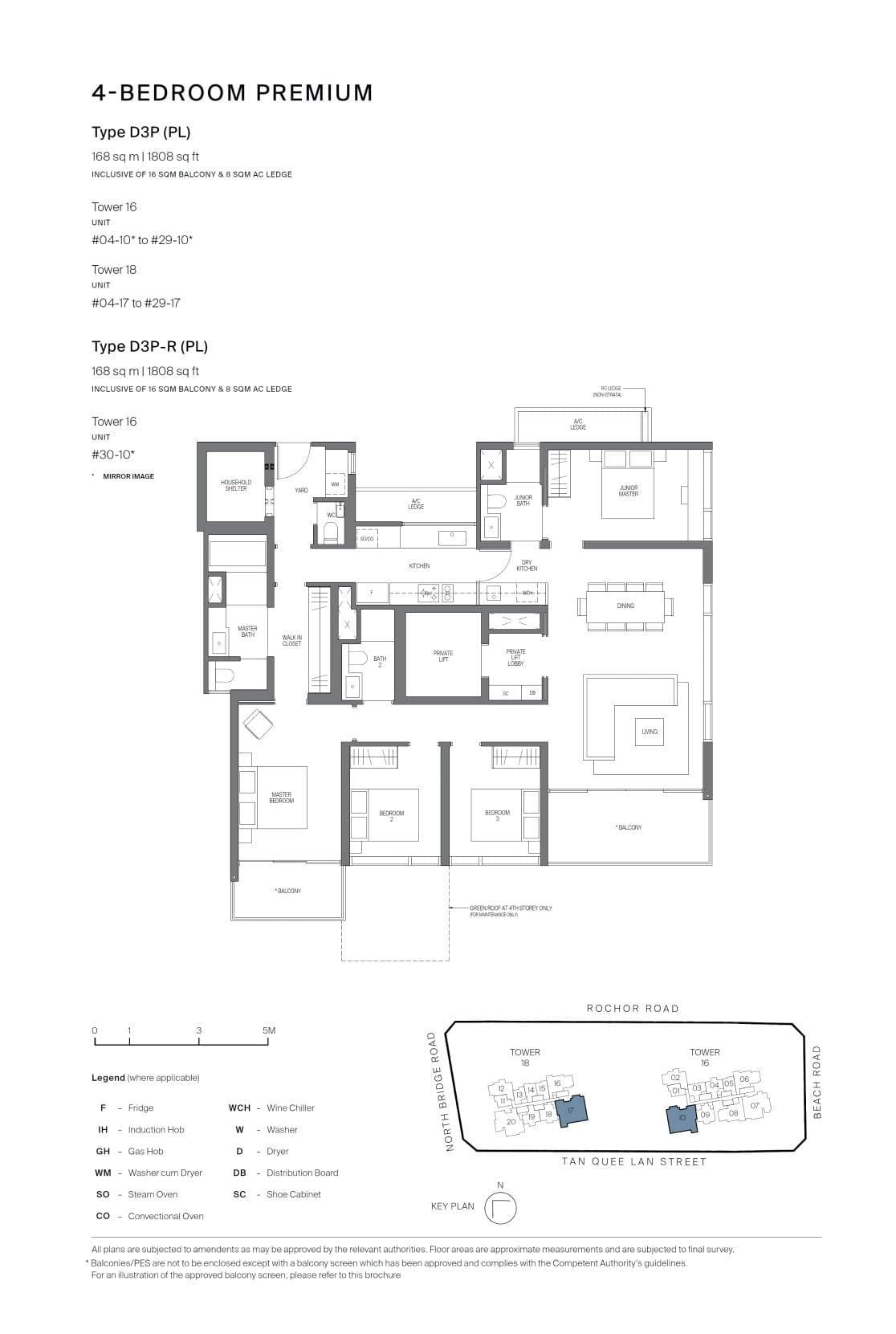 Midtown Modern 名汇庭苑 4 Bedroom Premium D3P-R (PL)