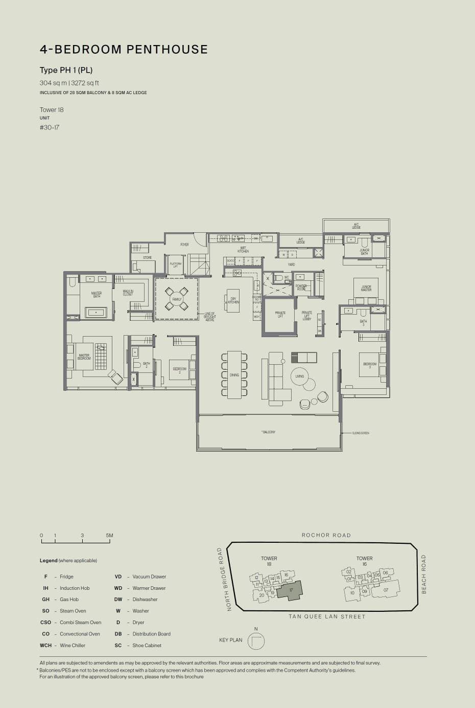 Midtown Modern 名汇庭苑 Penthouse PH1 (PL)