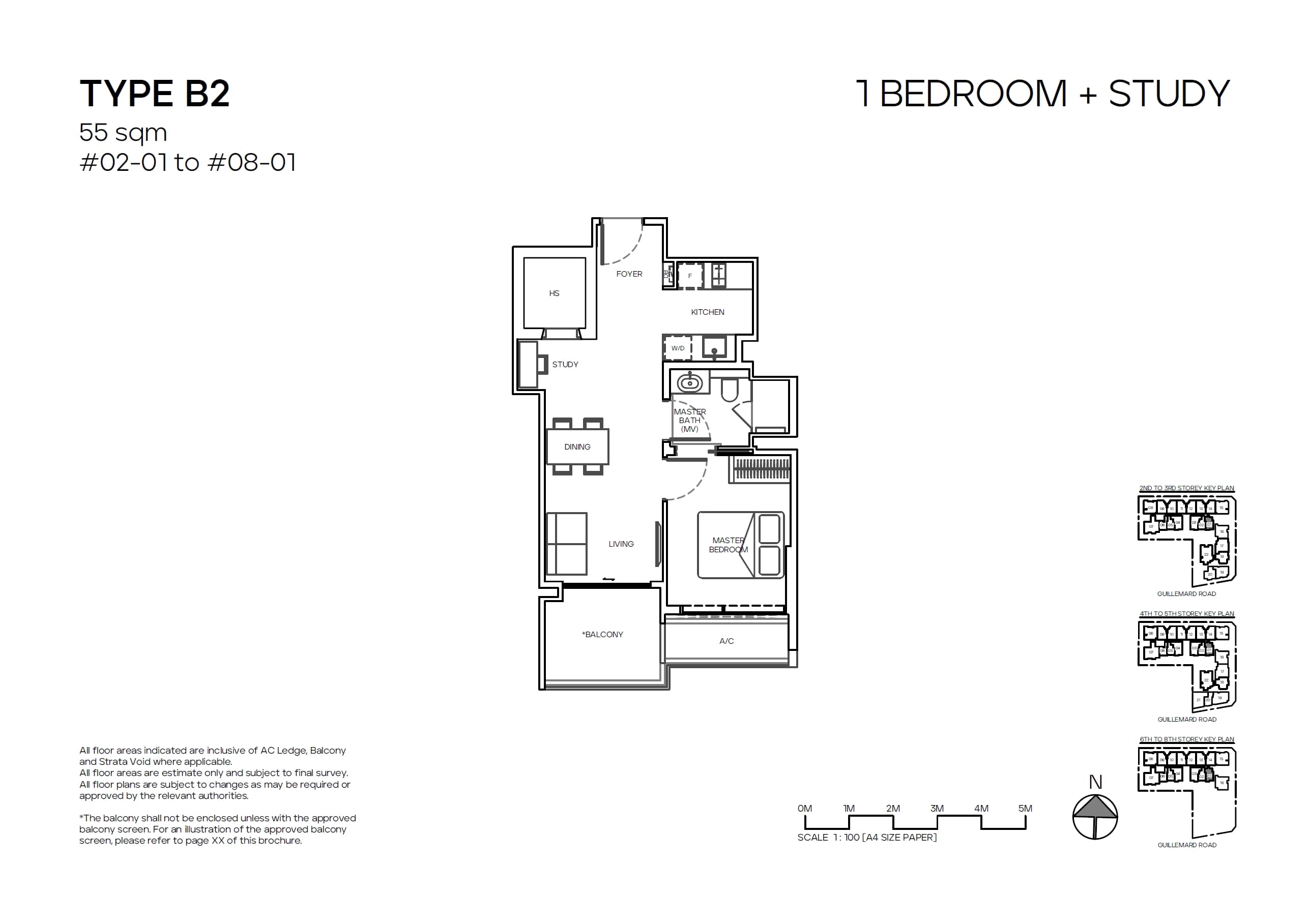Mori 1 Bedroom + Study B2