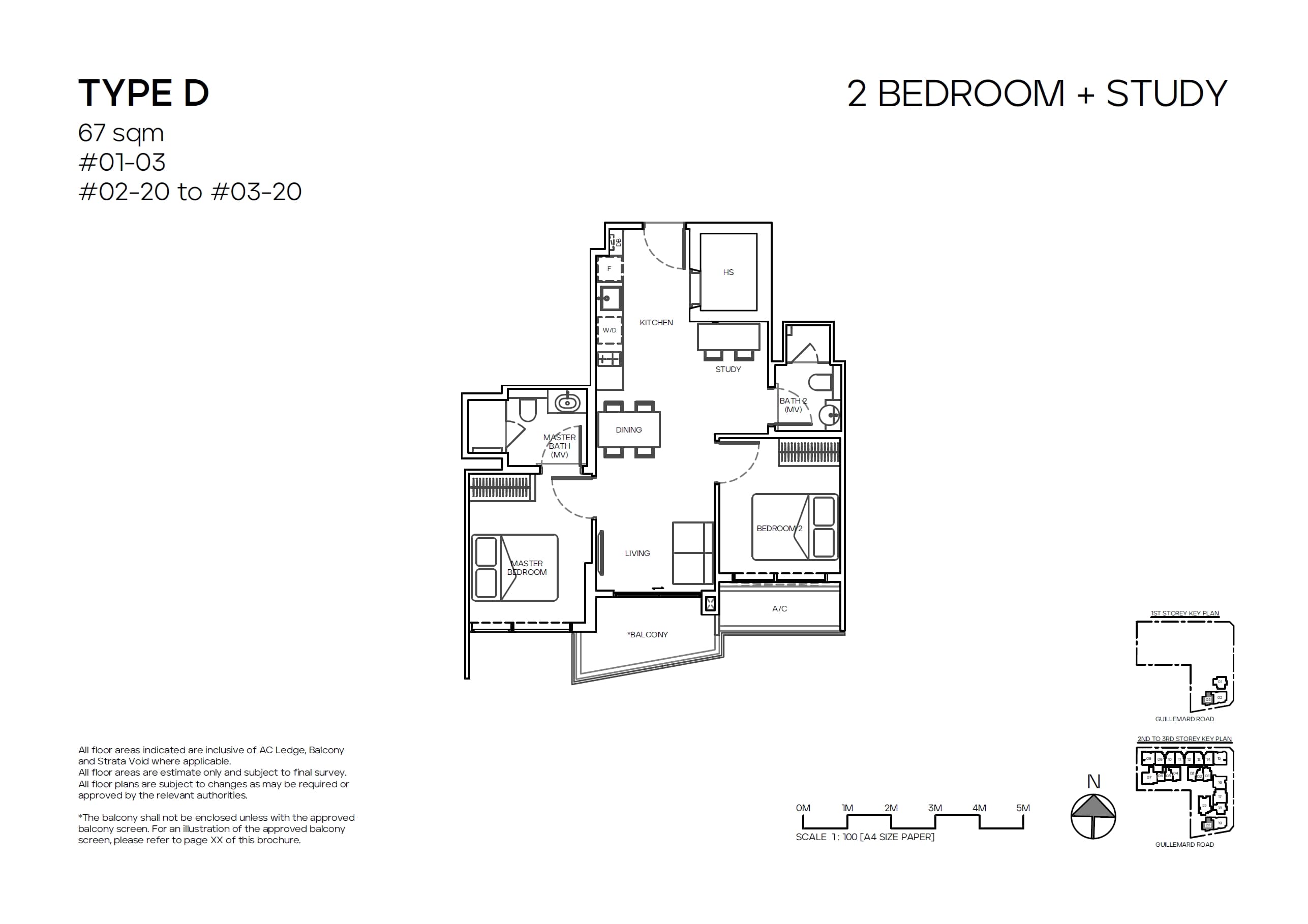 Mori 2 Bedroom + Study D