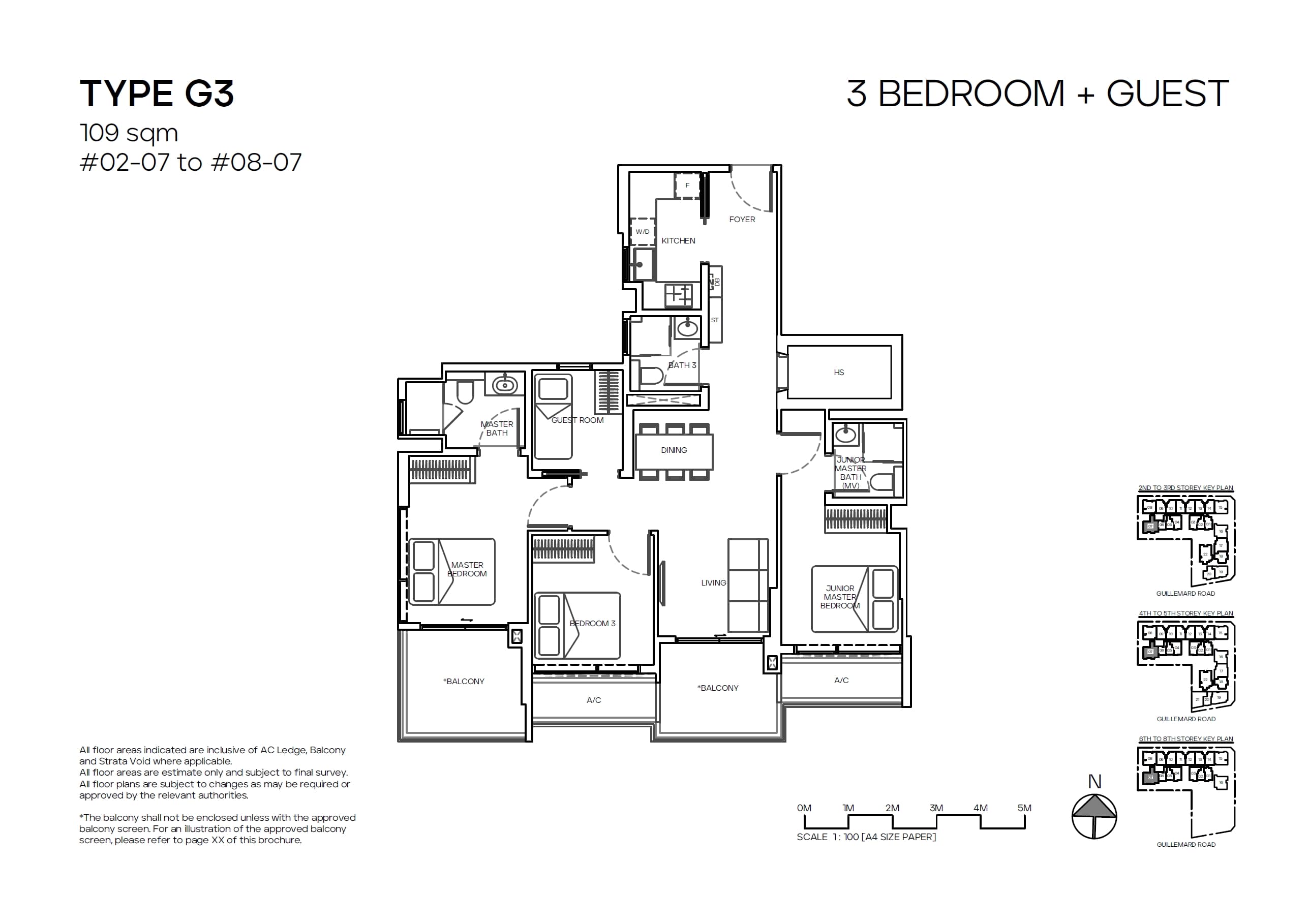 Mori 3 Bedroom + Guest G3