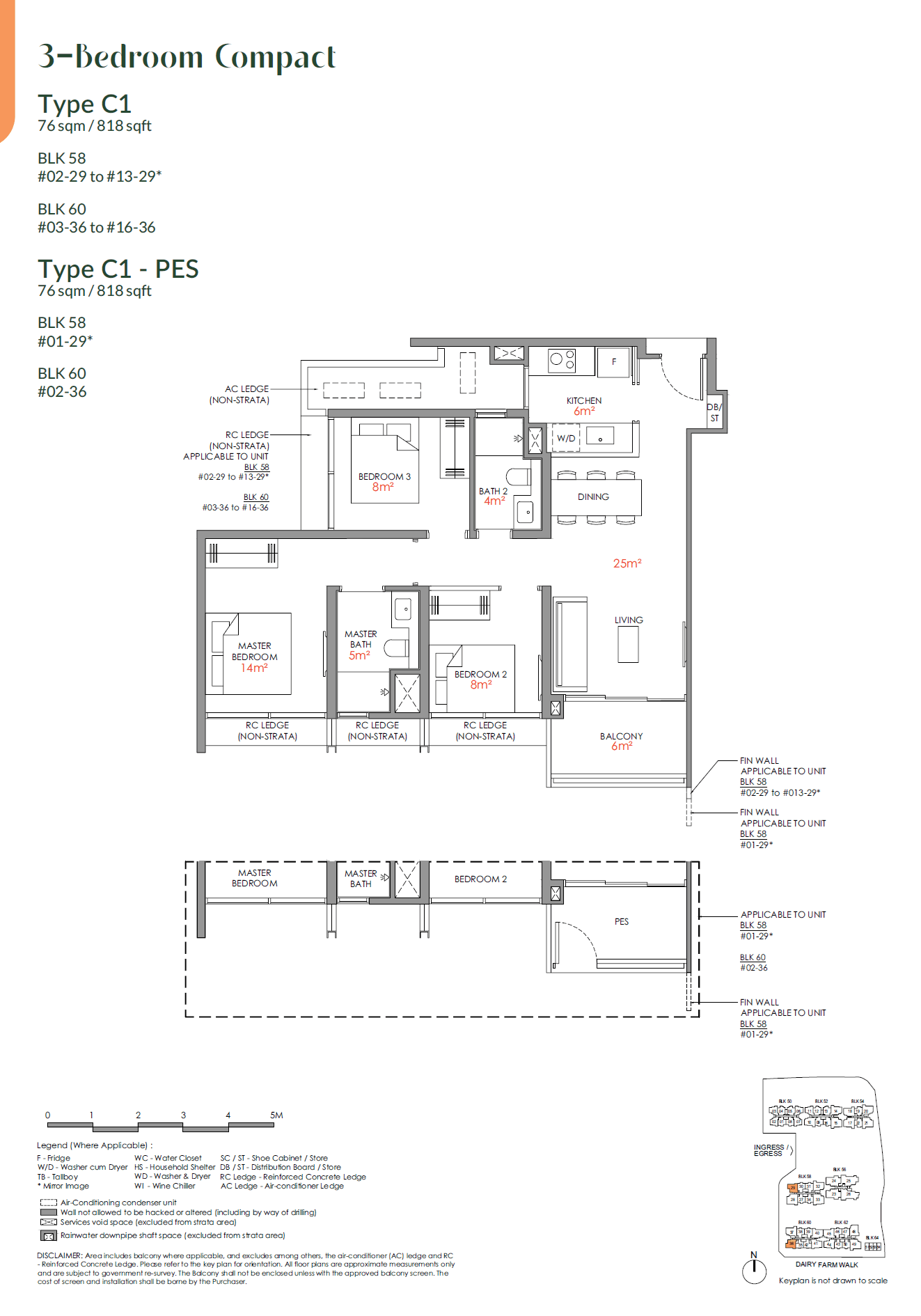Narra Residences 翠岚轩 3 BEDROOM COMPACT C1-PES