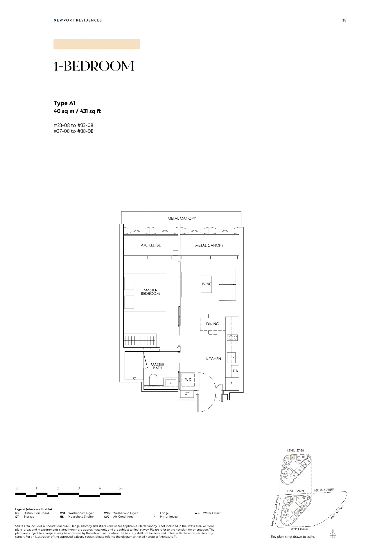 Newport Residences 铂海峰 1 Bedroom A1