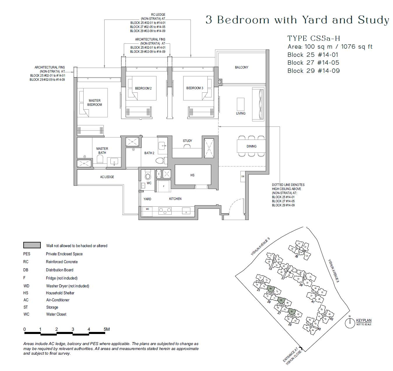 North Gaia 3 BEDROOM+YARD+STUDY CS5a-H