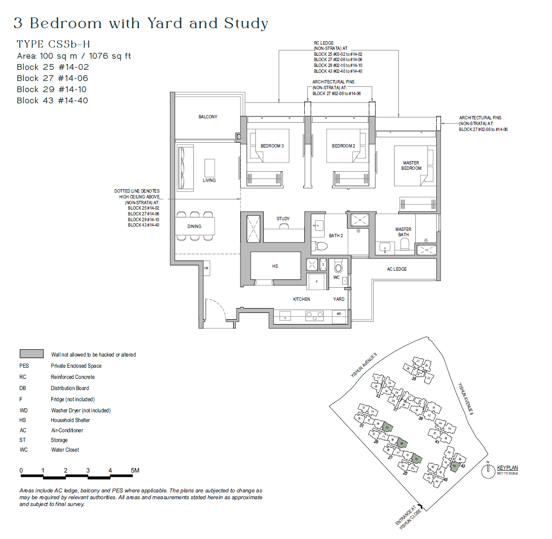 North Gaia 3 BEDROOM+YARD+STUDY CS5b-H