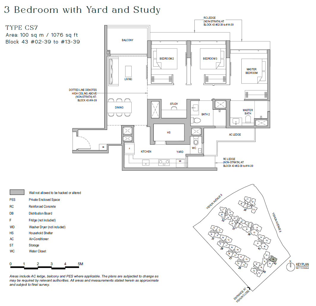 North Gaia 3 BEDROOM+YARD+STUDY CS7