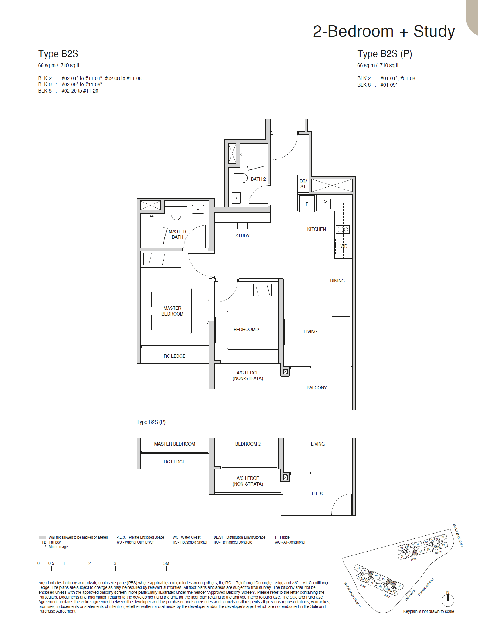 Norwood Grand 景林嘉园 2 BEDROOM + STUDY B2S(P)