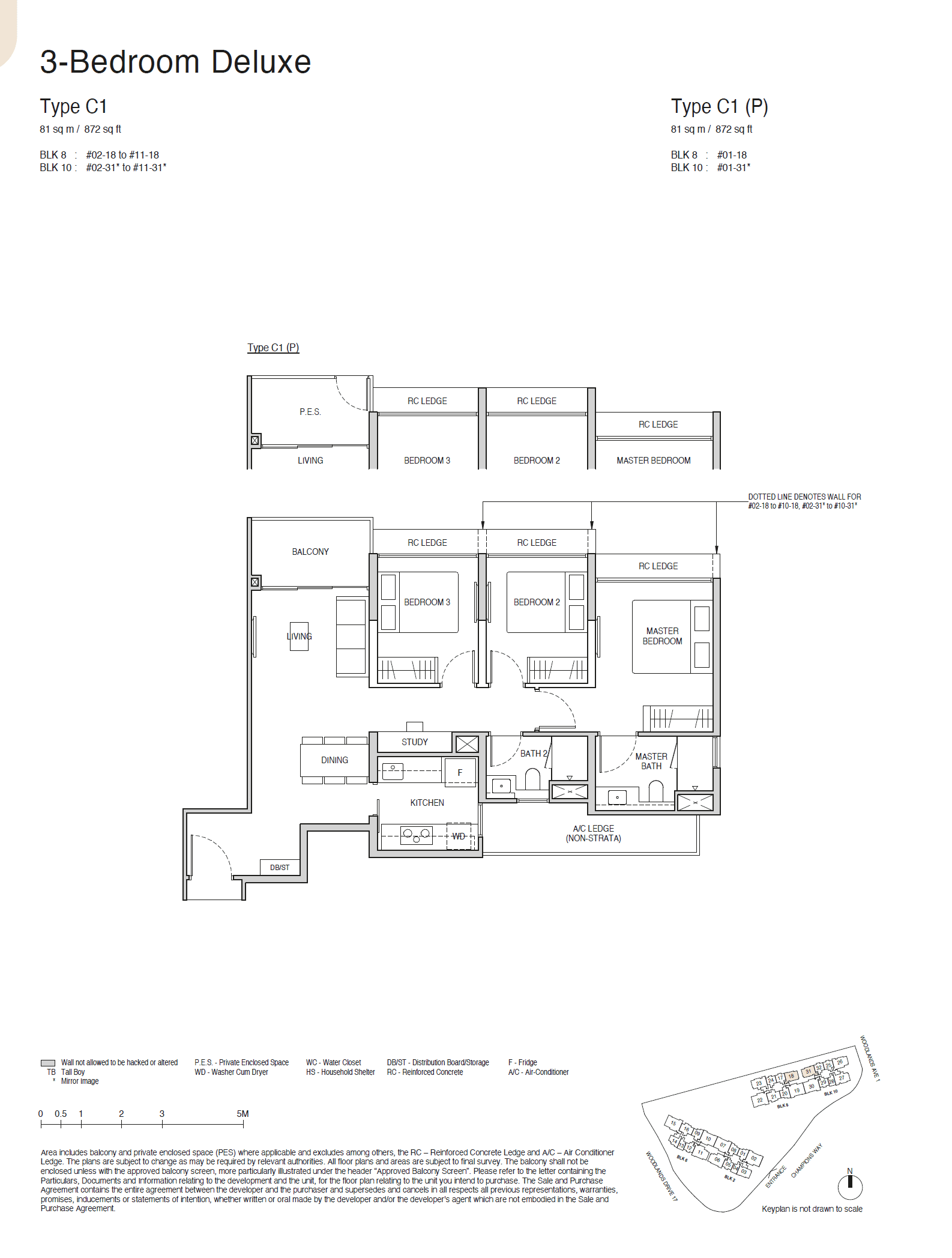 Norwood Grand 景林嘉园 3 BEDROOM DELUXE C1(P)
