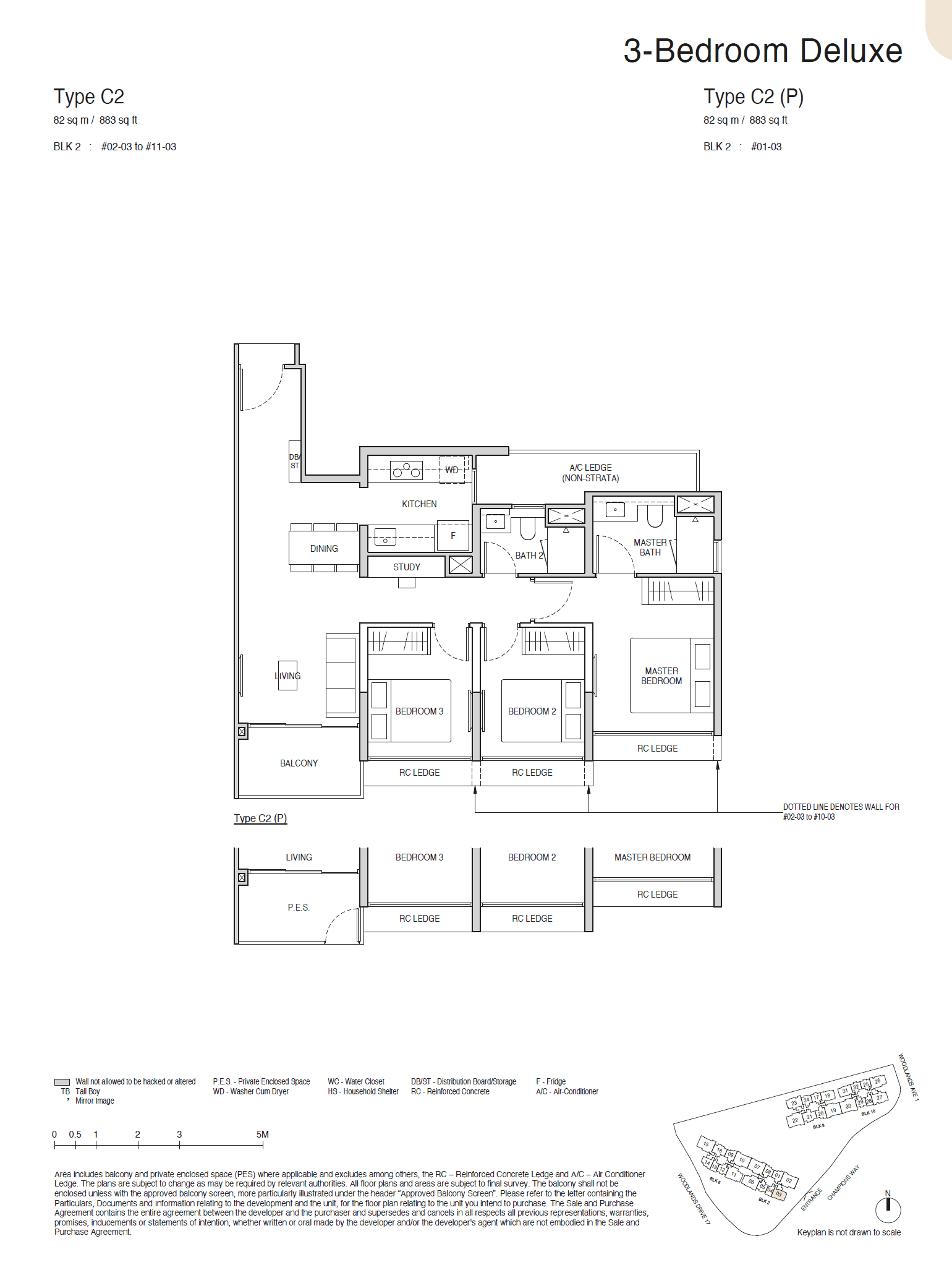 Norwood Grand 景林嘉园 3 BEDROOM DELUXE C2(P)