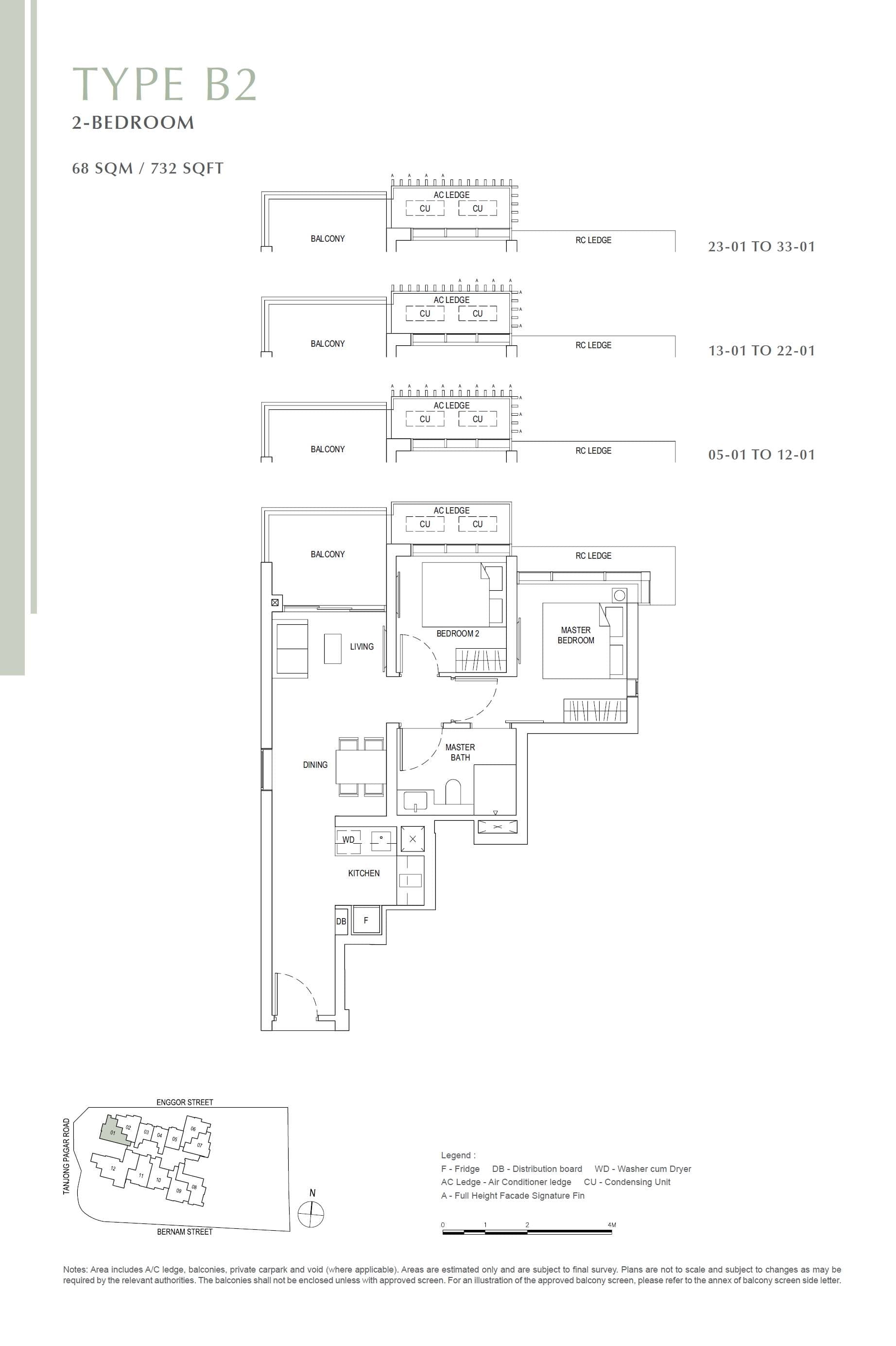 One Bernam 柏南华庭 2 Bedroom B2