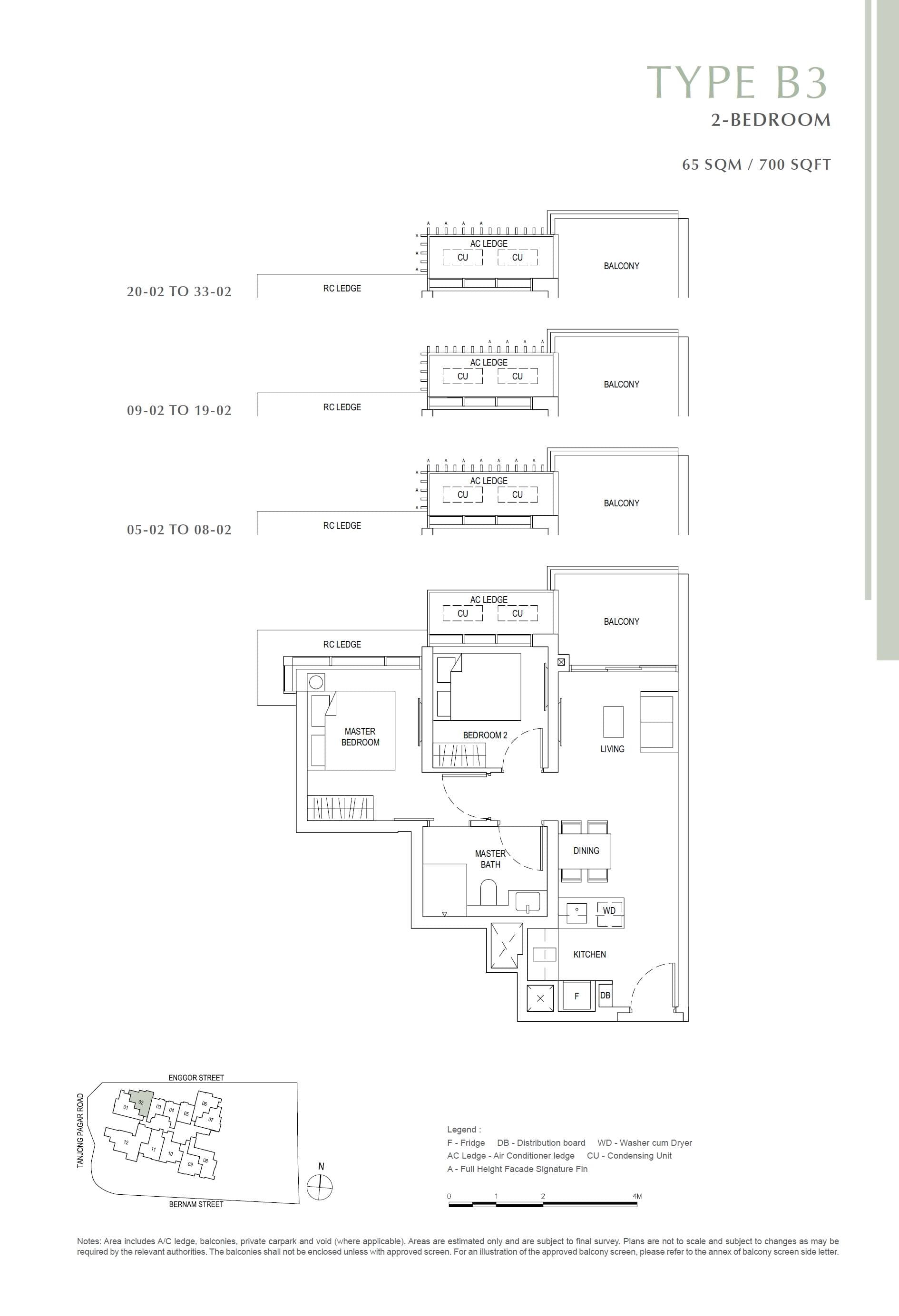 One Bernam 柏南华庭 2 Bedroom B3