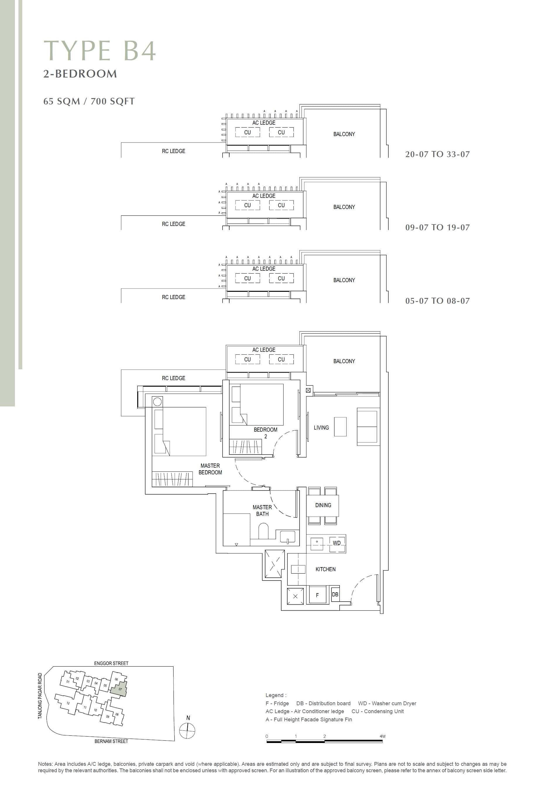 One Bernam 柏南华庭 2 Bedroom B4