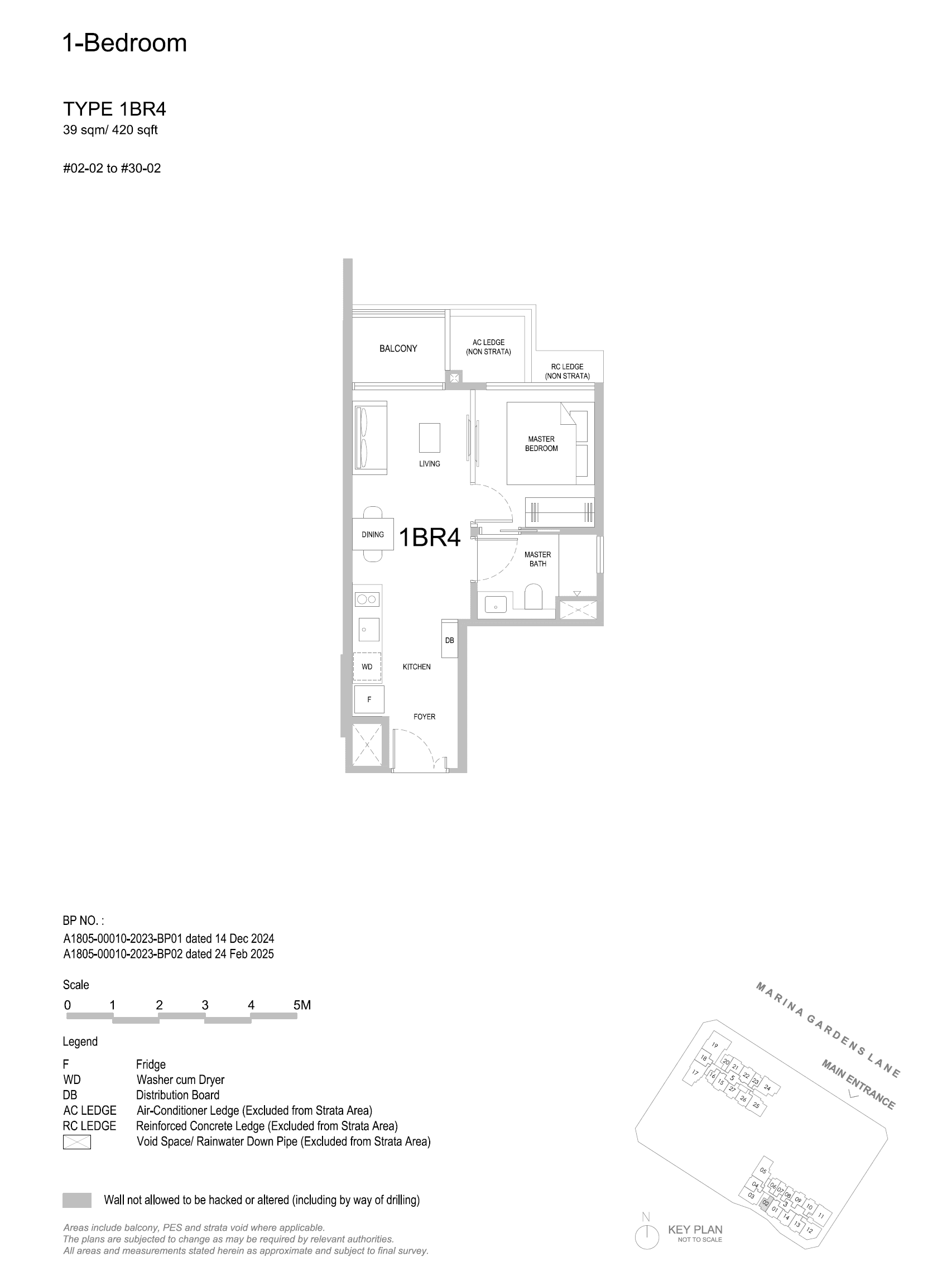 One Marina Gardens 1 Bedroom 1BR4