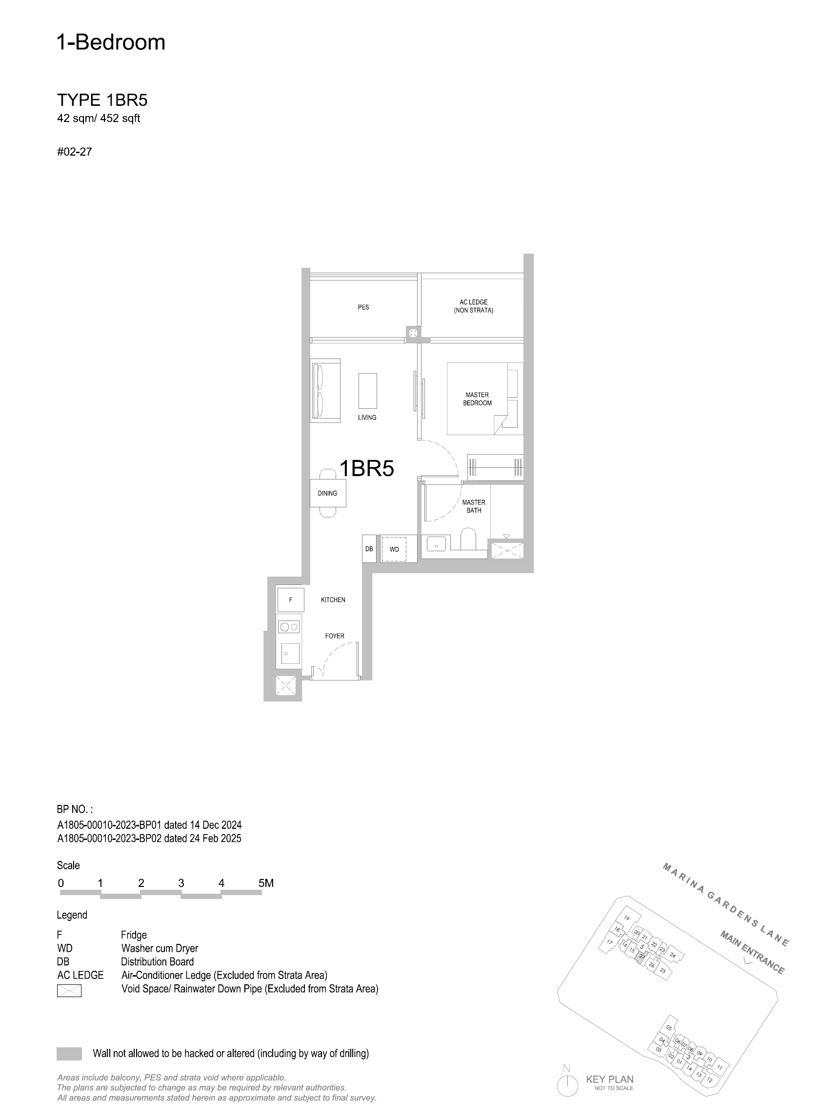 One Marina Gardens 1 Bedroom 1BR5