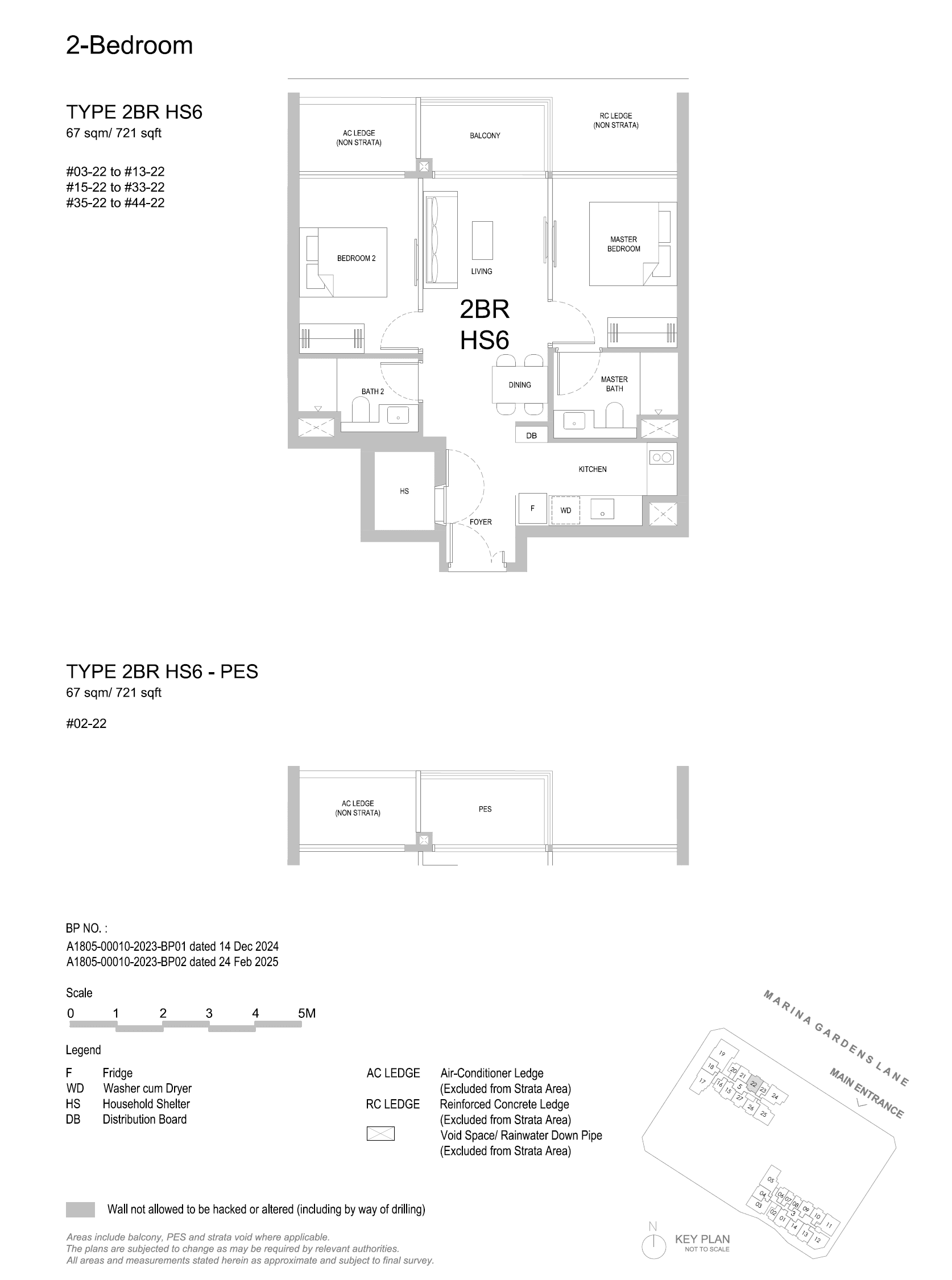 One Marina Gardens 2 Bedroom 2BR HS6