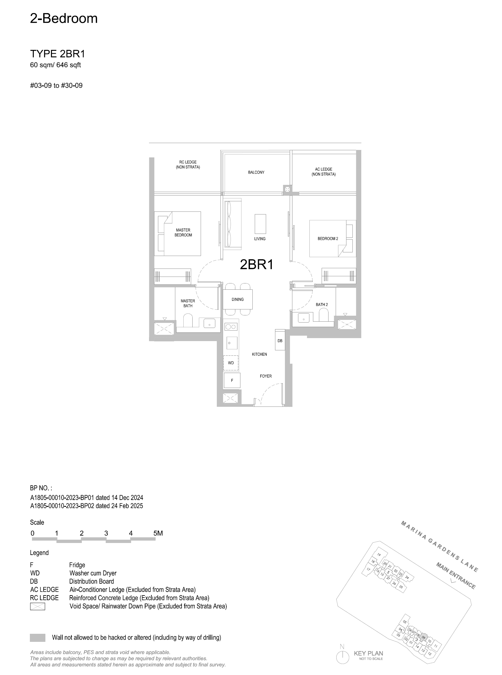 One Marina Gardens 2 Bedroom 2BR1