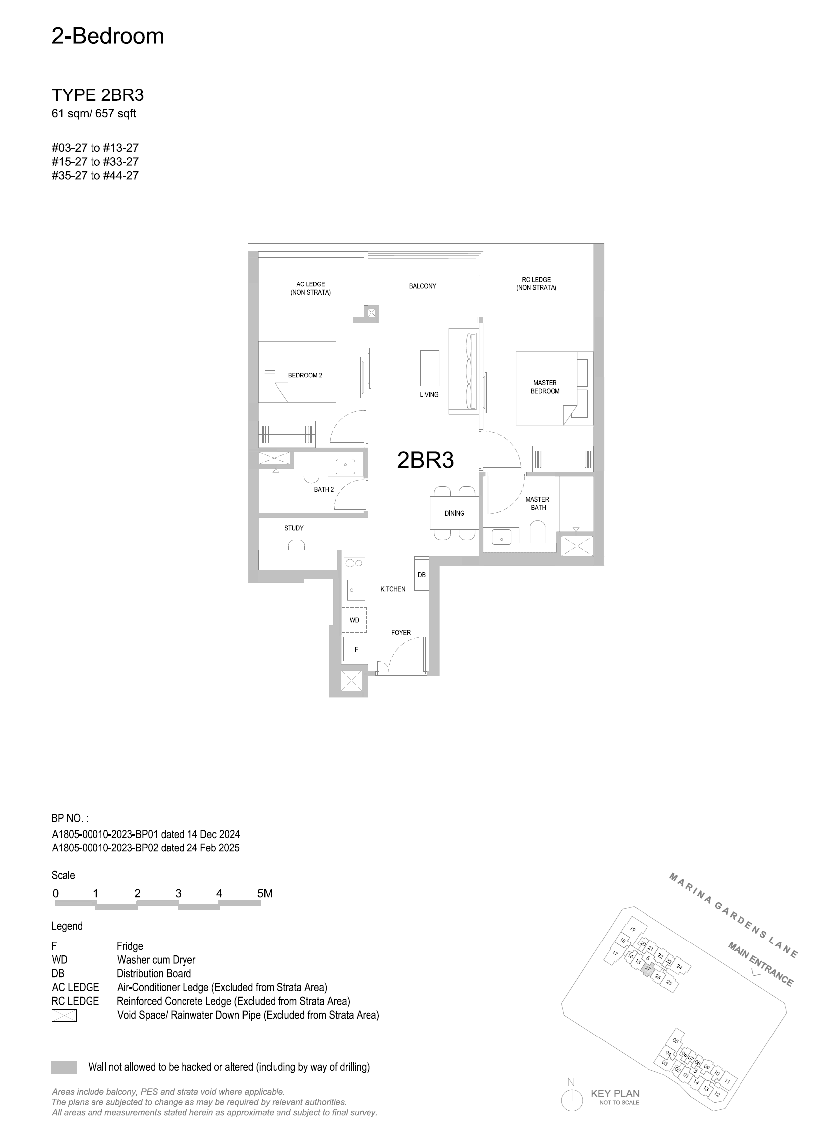 One Marina Gardens 2 Bedroom 2BR3