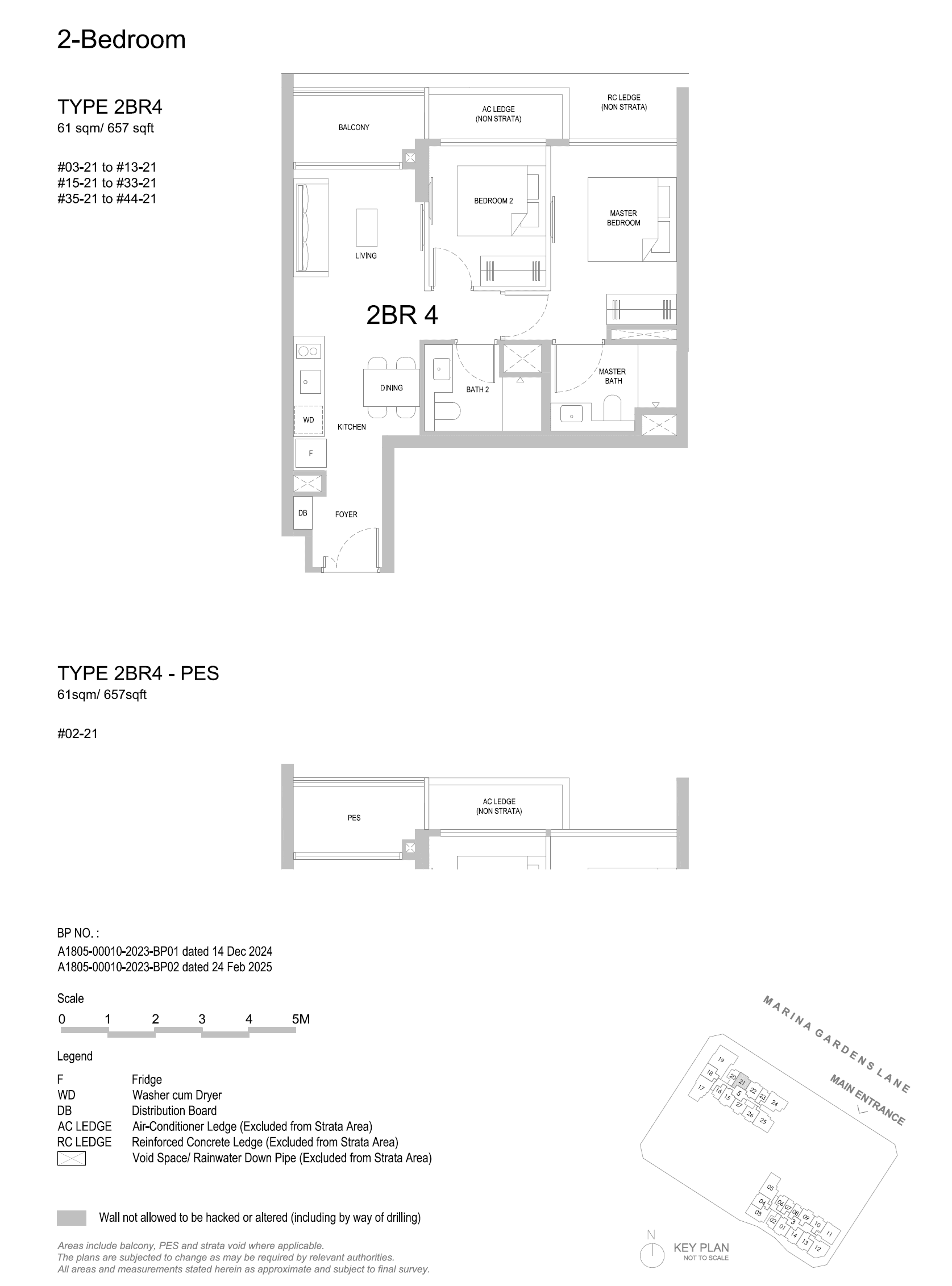 One Marina Gardens 2 Bedroom 2BR4-PES