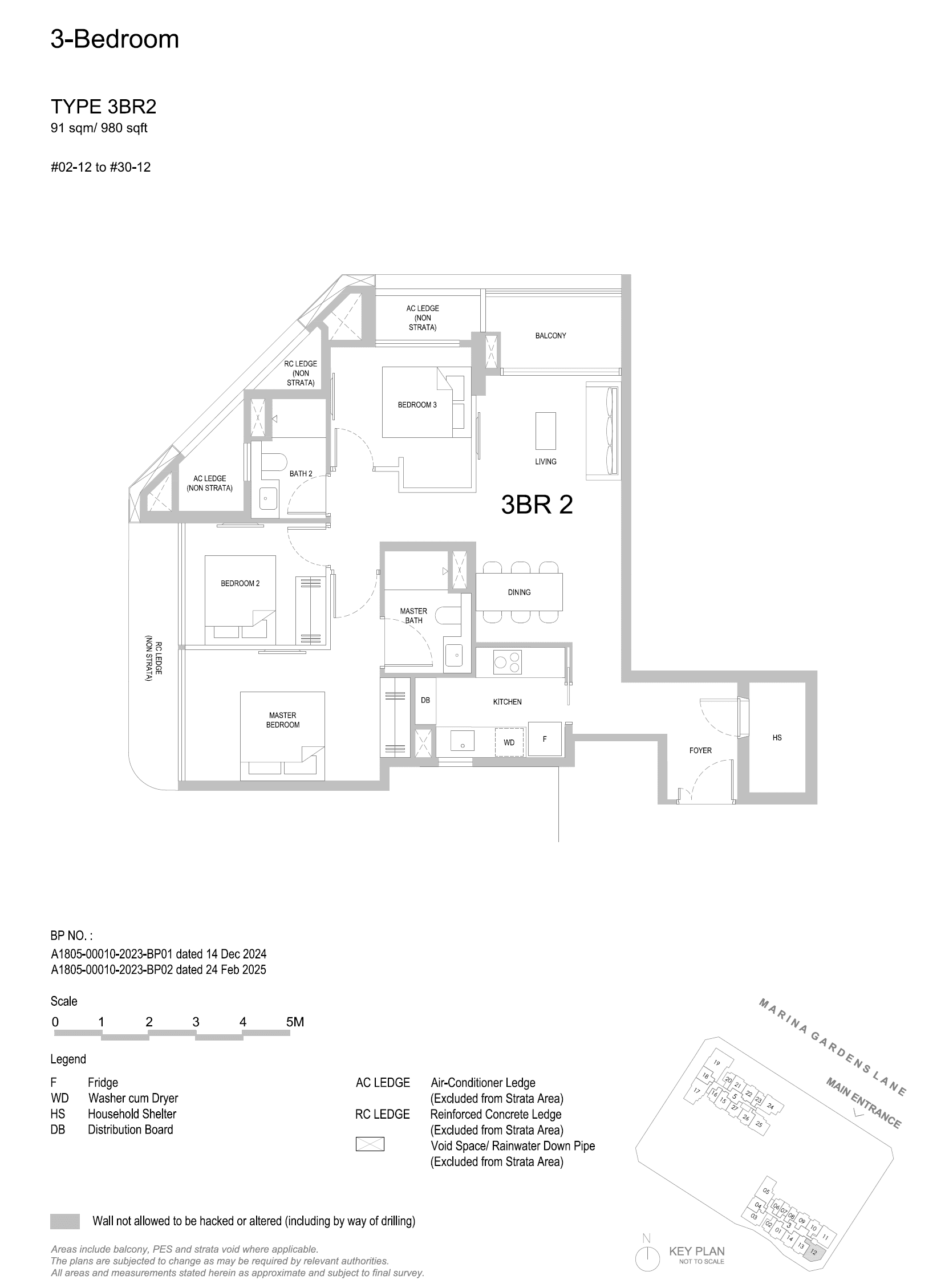 One Marina Gardens 3 Bedroom 3BR2