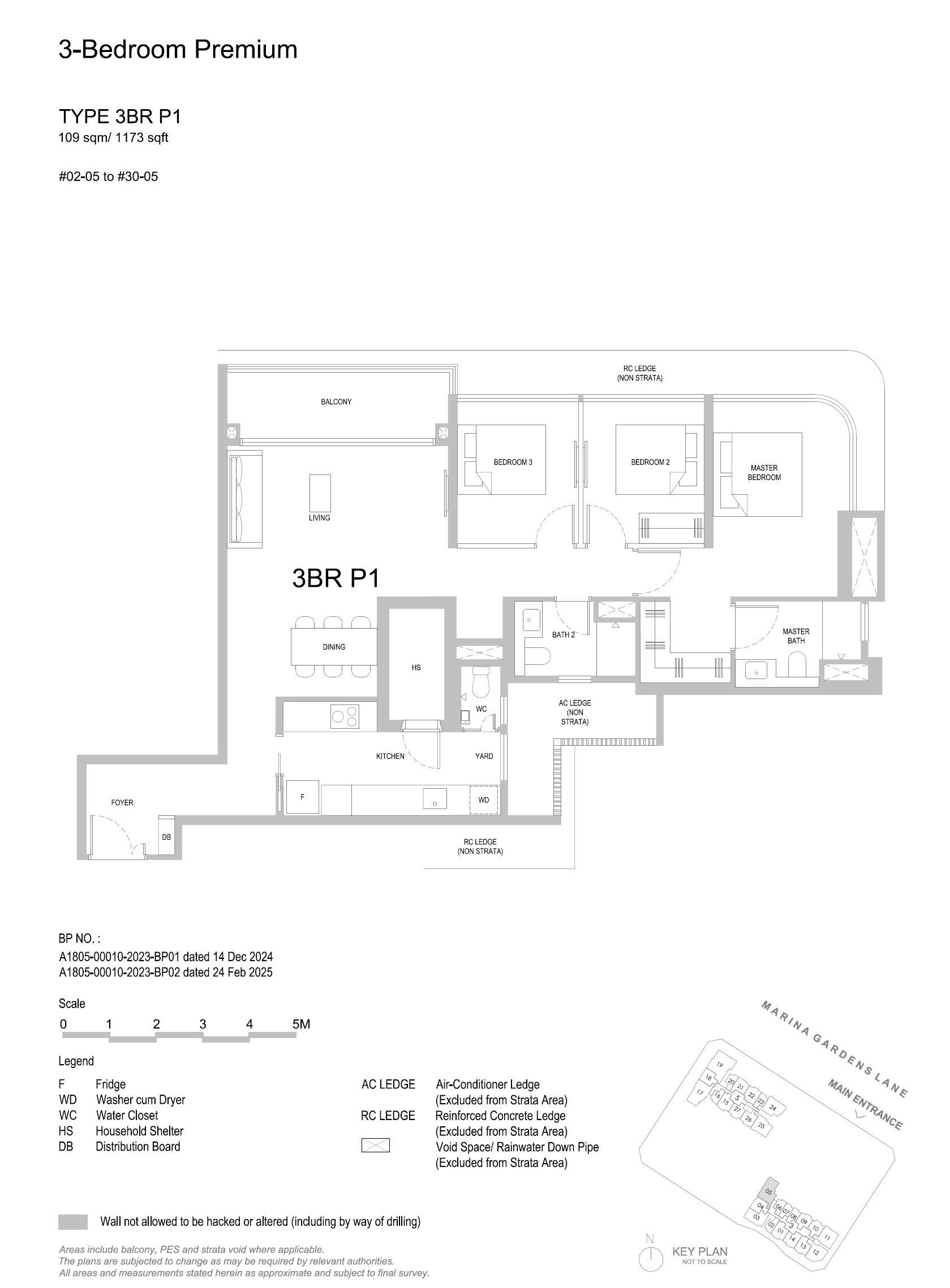 One Marina Gardens 3 Bedroom Premium 3BR P1