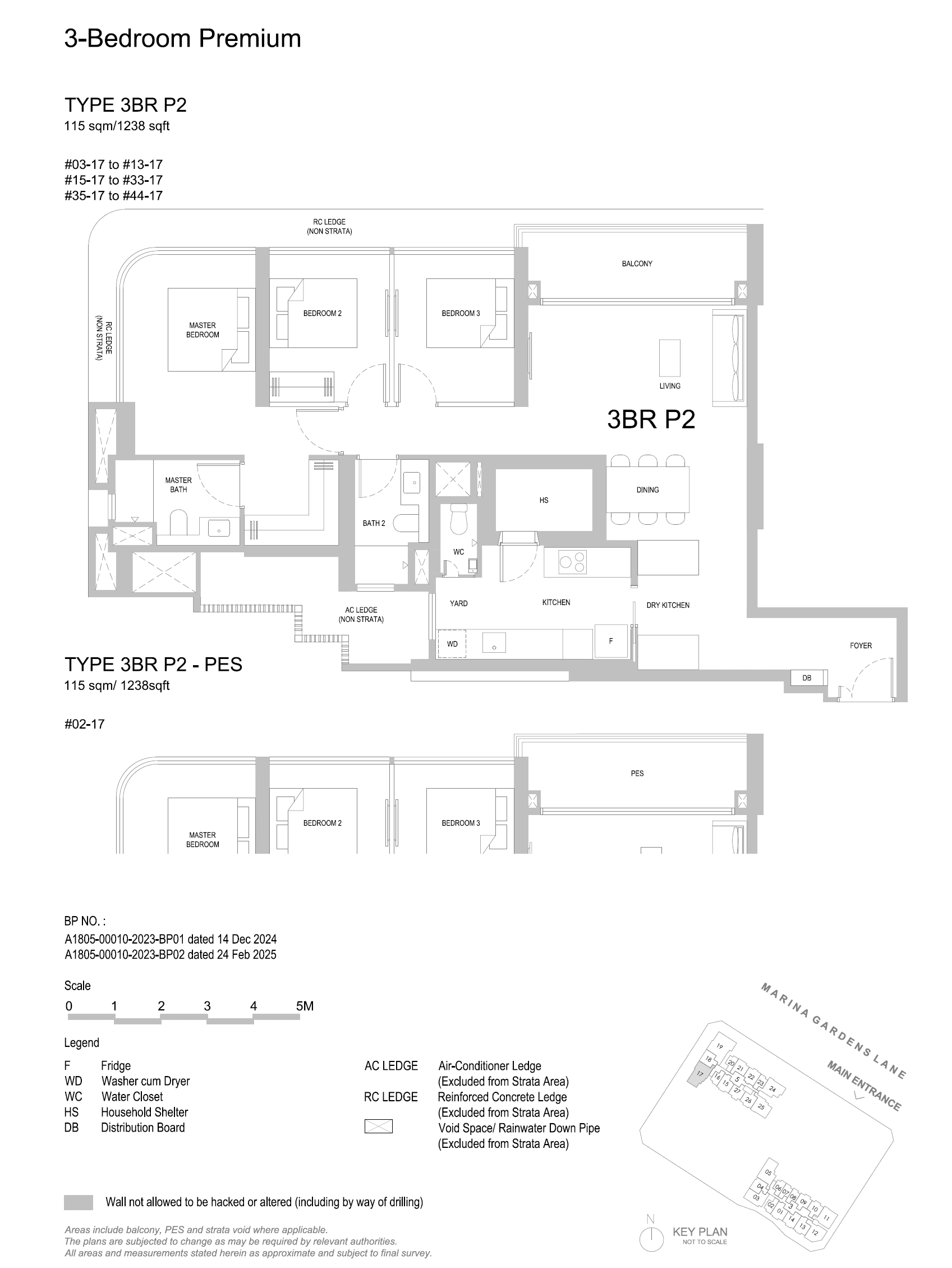 One Marina Gardens 3 Bedroom Premium 3BR P2-PES
