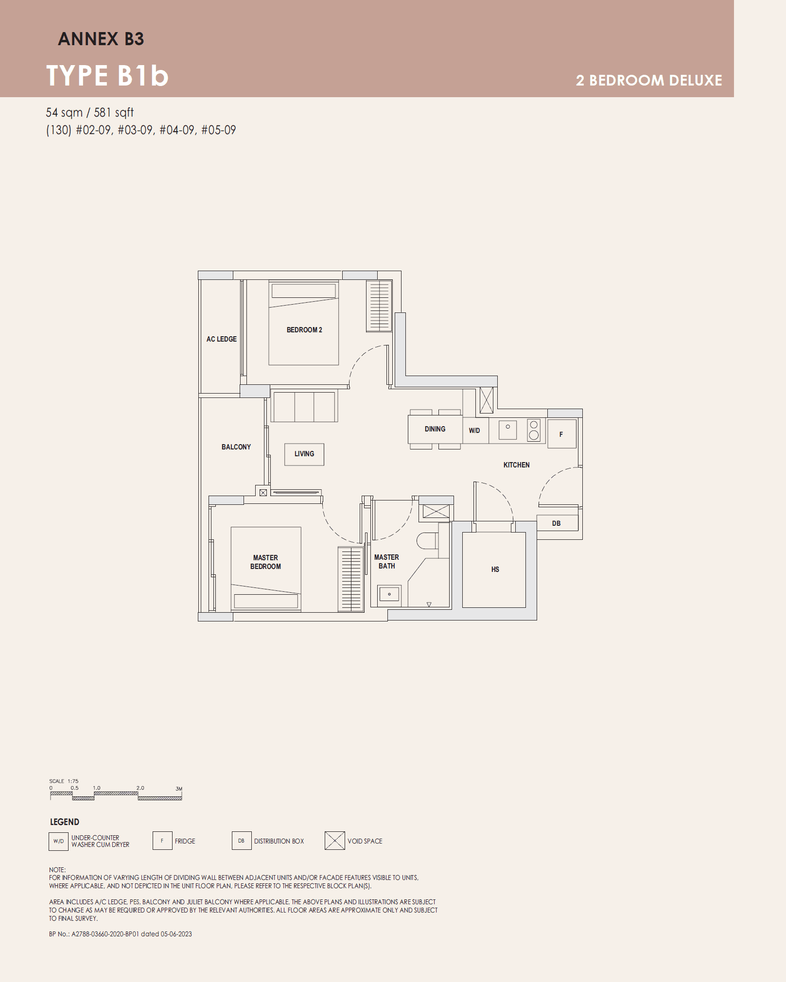 Orchard Sophia 2 BEDROOM DELUXE B1b