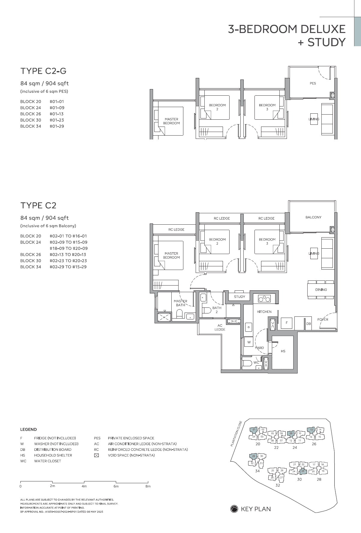Otto Place 3 Bedroom Deluxe + Study C2-G