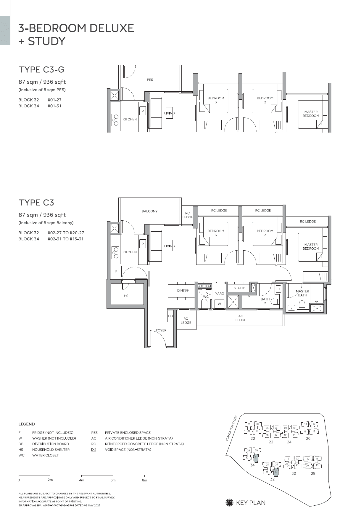 Otto Place 3 Bedroom Deluxe + Study C3