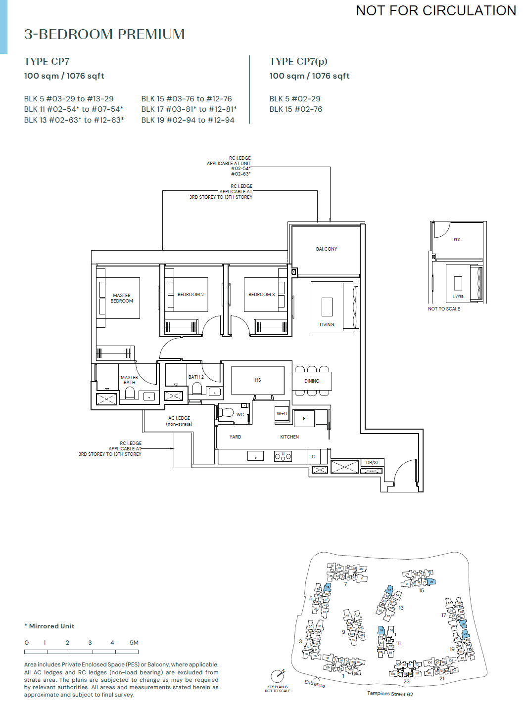 Parktown Residence 3 BEDROOM PREMIUM CP7(p)
