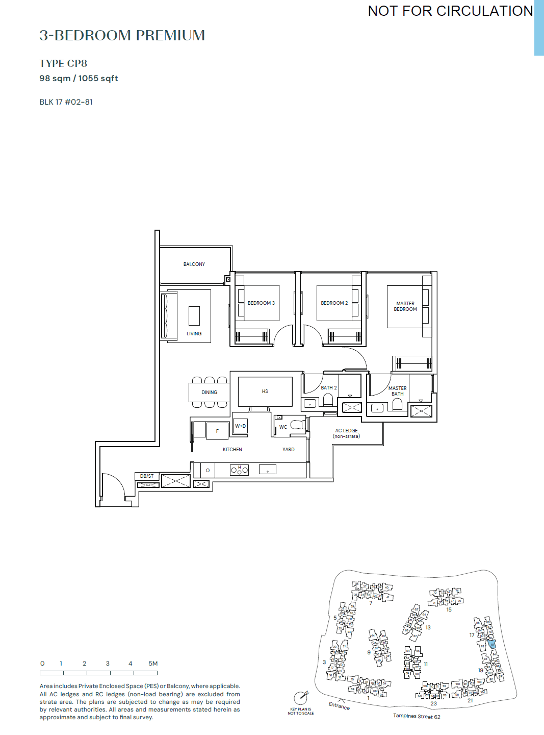 Parktown Residence 3 BEDROOM PREMIUM CP8