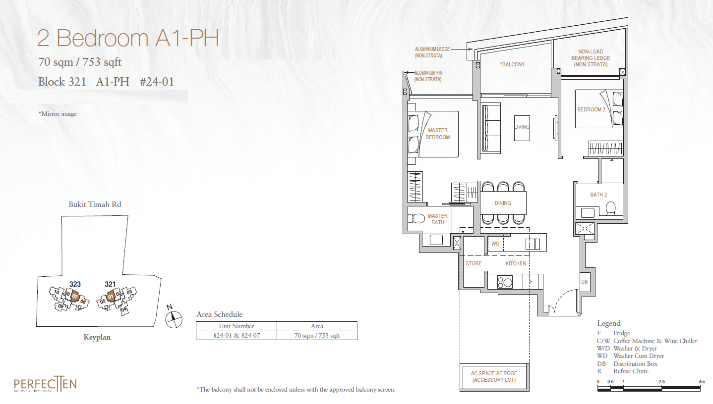 Perfect Ten 2 Bedroom Penthouse A1-PH
