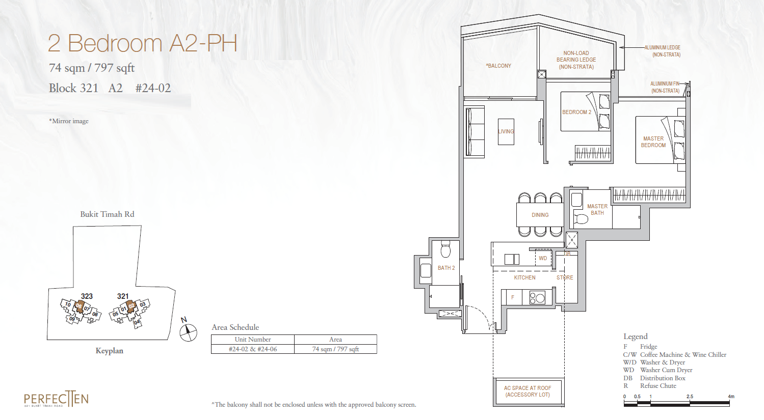 Perfect Ten 2 Bedroom Penthouse A2-PH