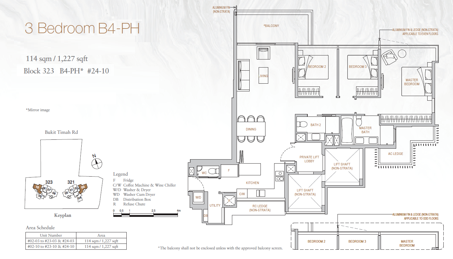 Perfect Ten 3 Bedroom Penthouse B4-PH