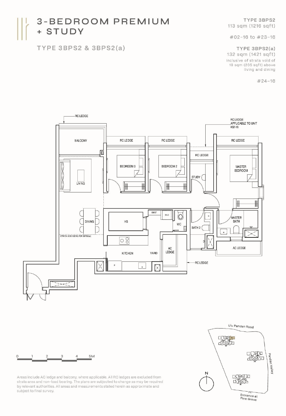 Pinetree Hill 松岩轩 3 Bedroom Premium + Study 3BPS2(a)