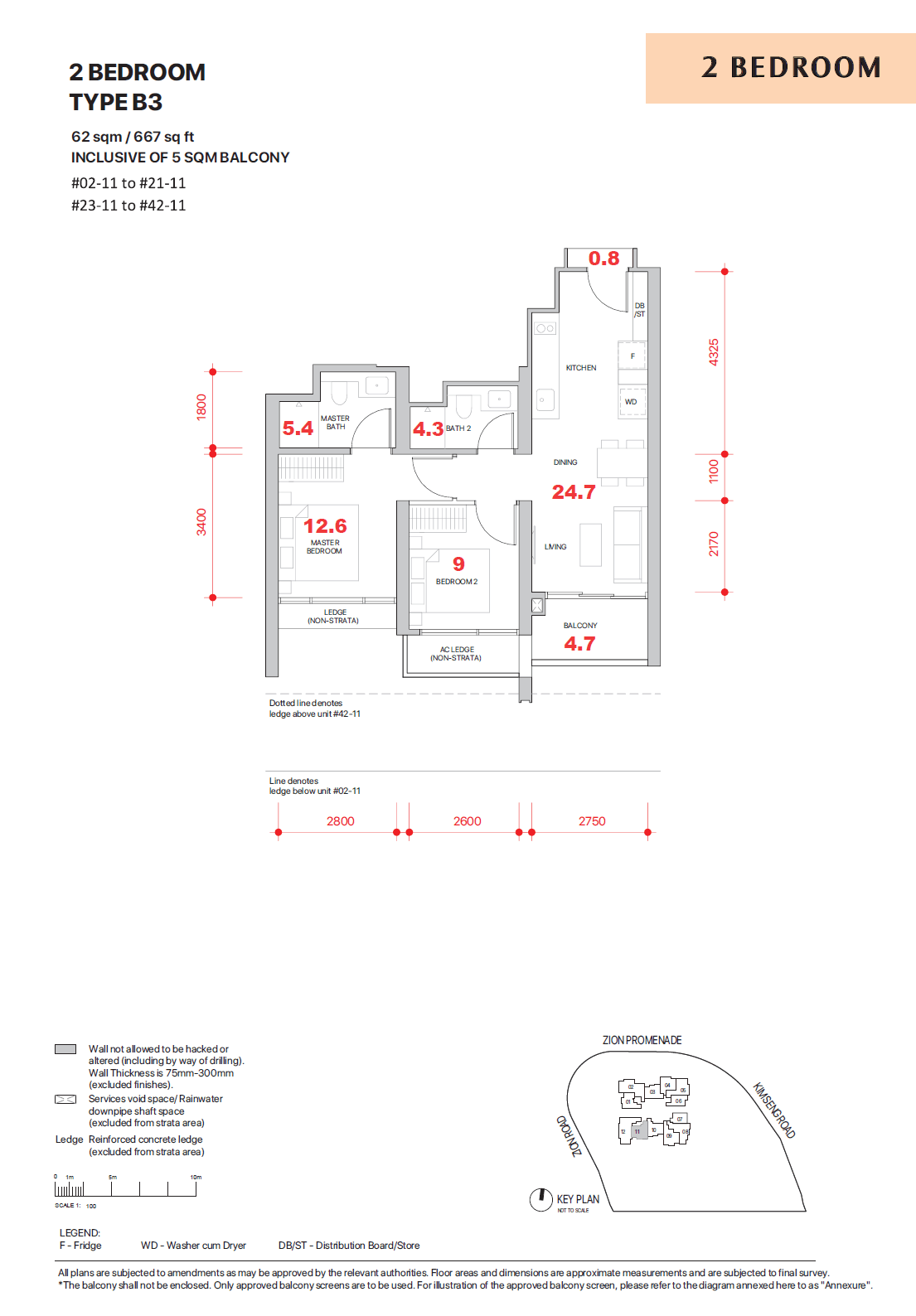 Promenade Peak 2 BEDROOM B3