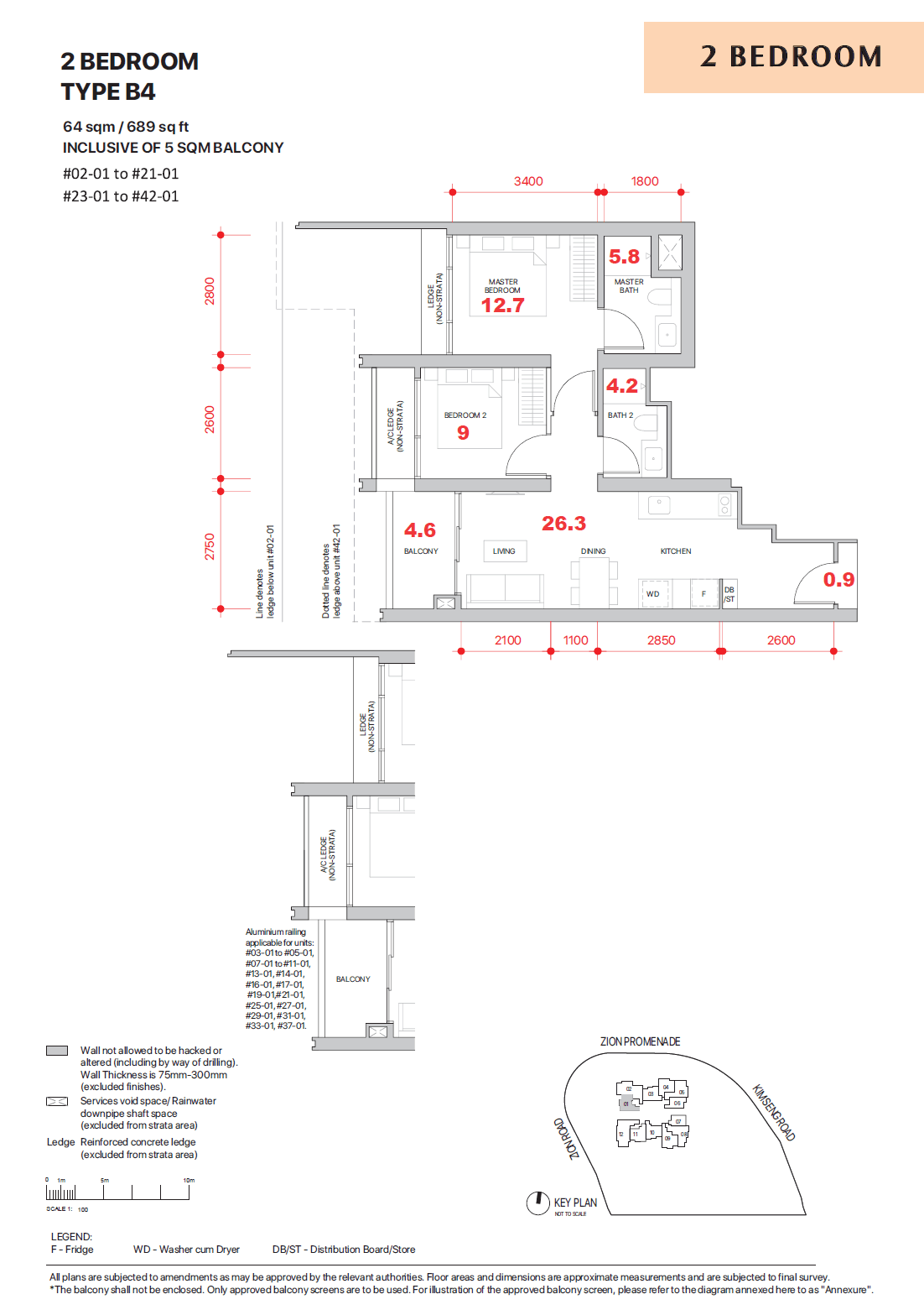 Promenade Peak 2 BEDROOM B4